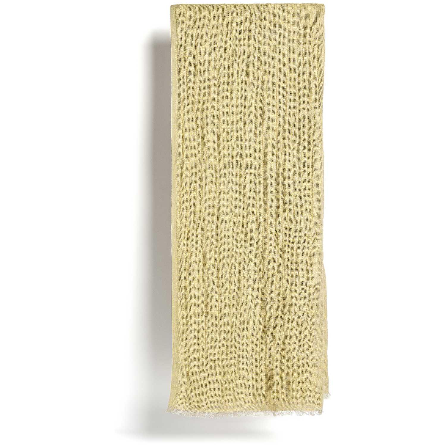 Leinendecke Aderin in Gelb 130x170 cm