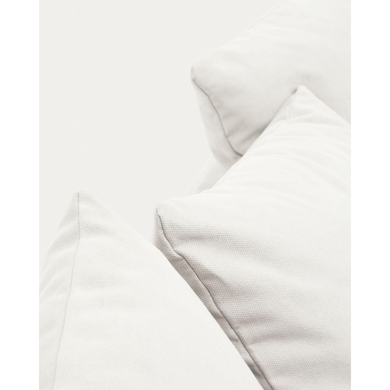 Bezug für Nora Sofa 240 aus Leinen und Baumwolle naturfarben