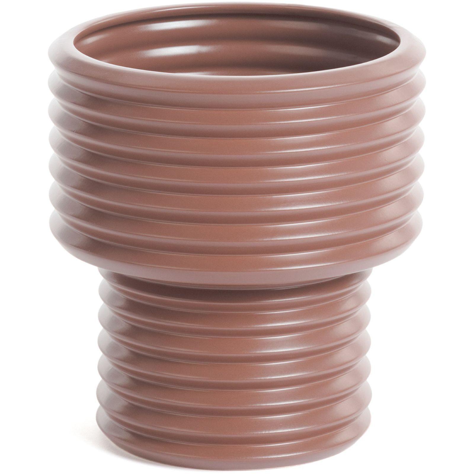 Aleray Vase aus Keramik braun