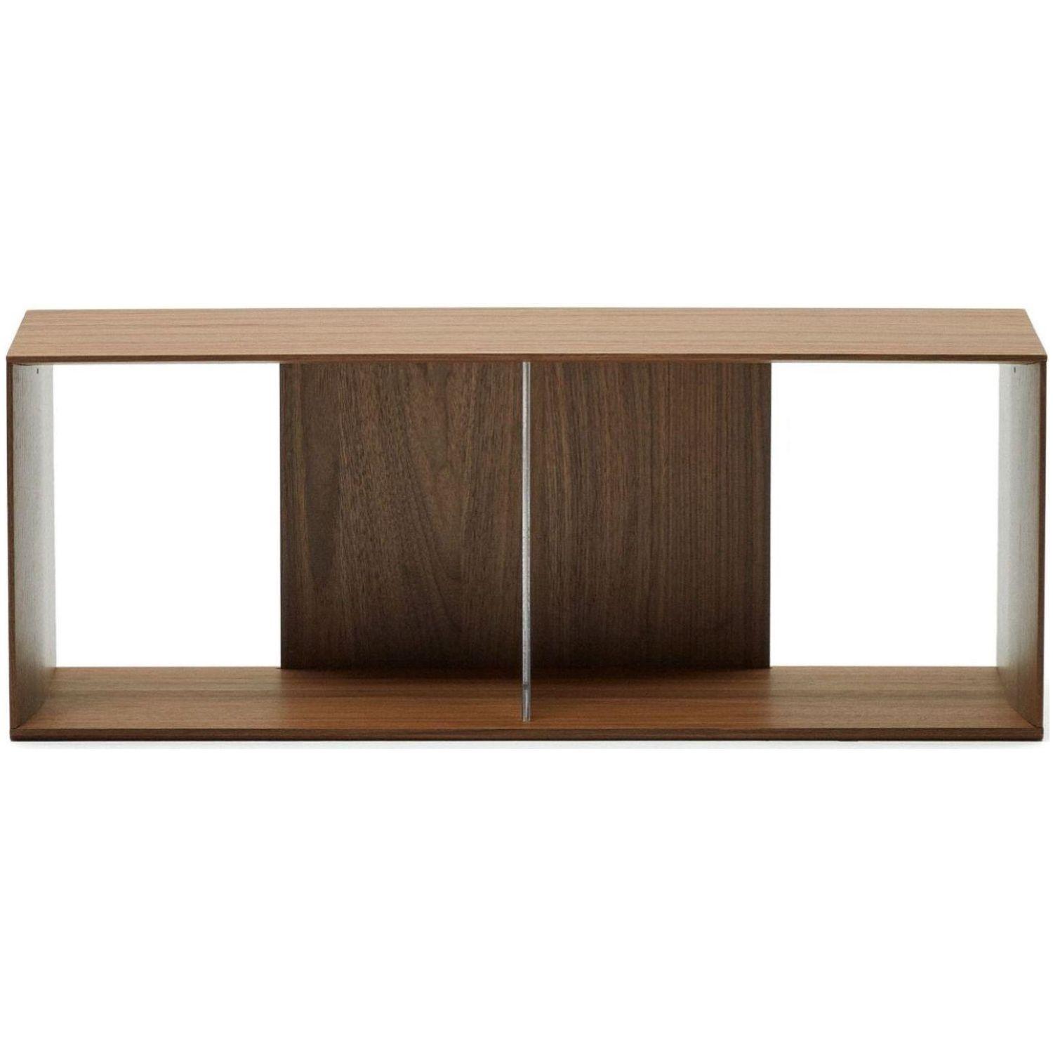 Litto grosses Regalmodul aus Nussholzfurnier 101 x 38 cm