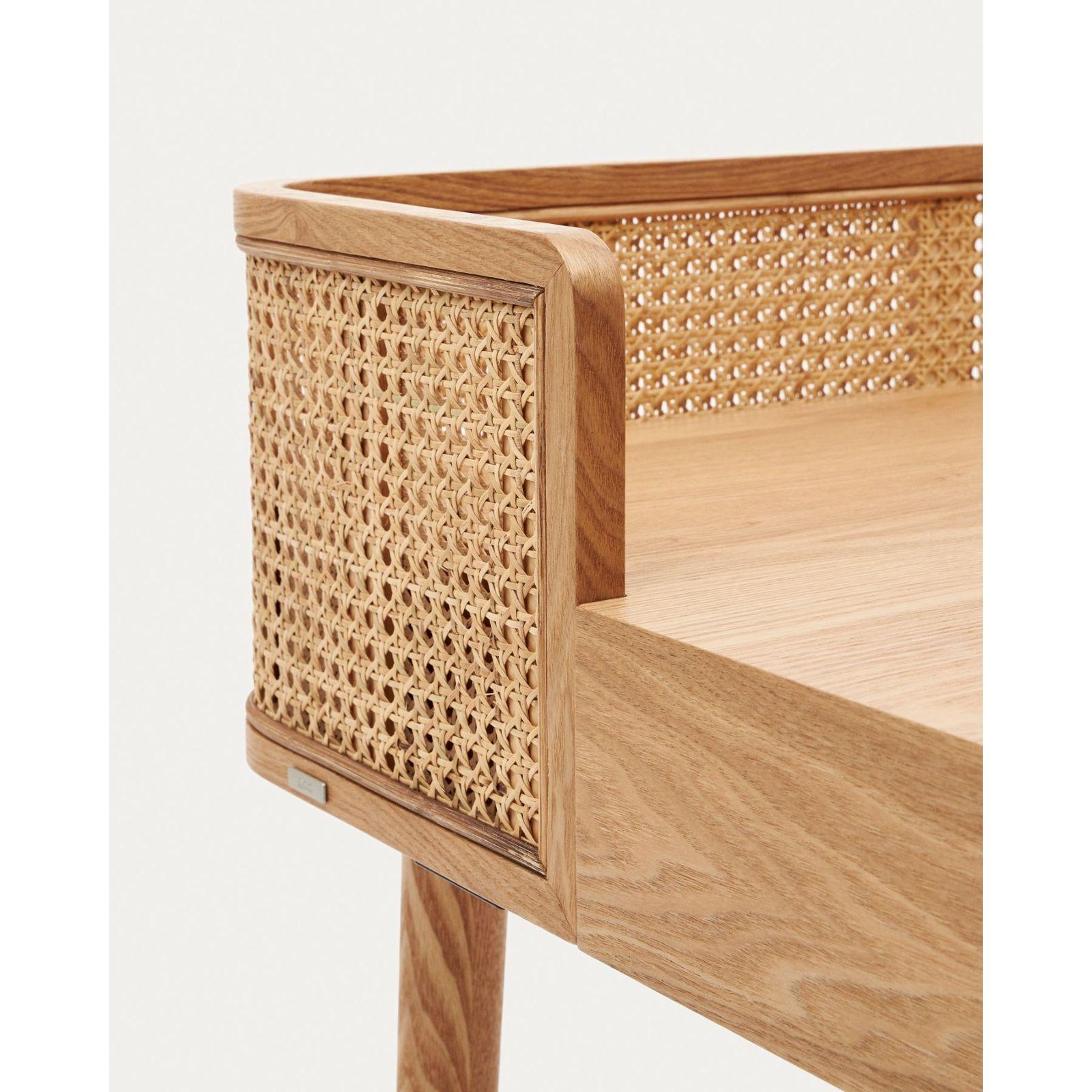 Schreibtisch Araxi Eschenholz Wienergeflecht 105x62