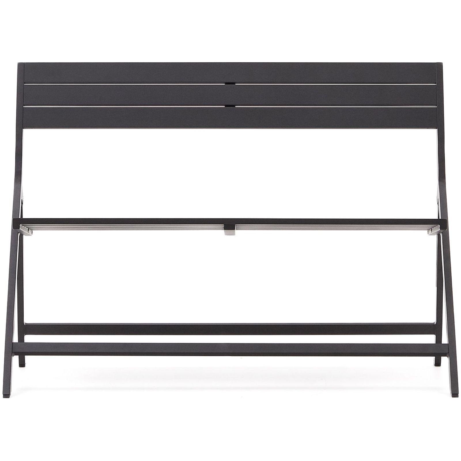 Gartenbank klappbar Torreta Aluminium dunkelgrau 120