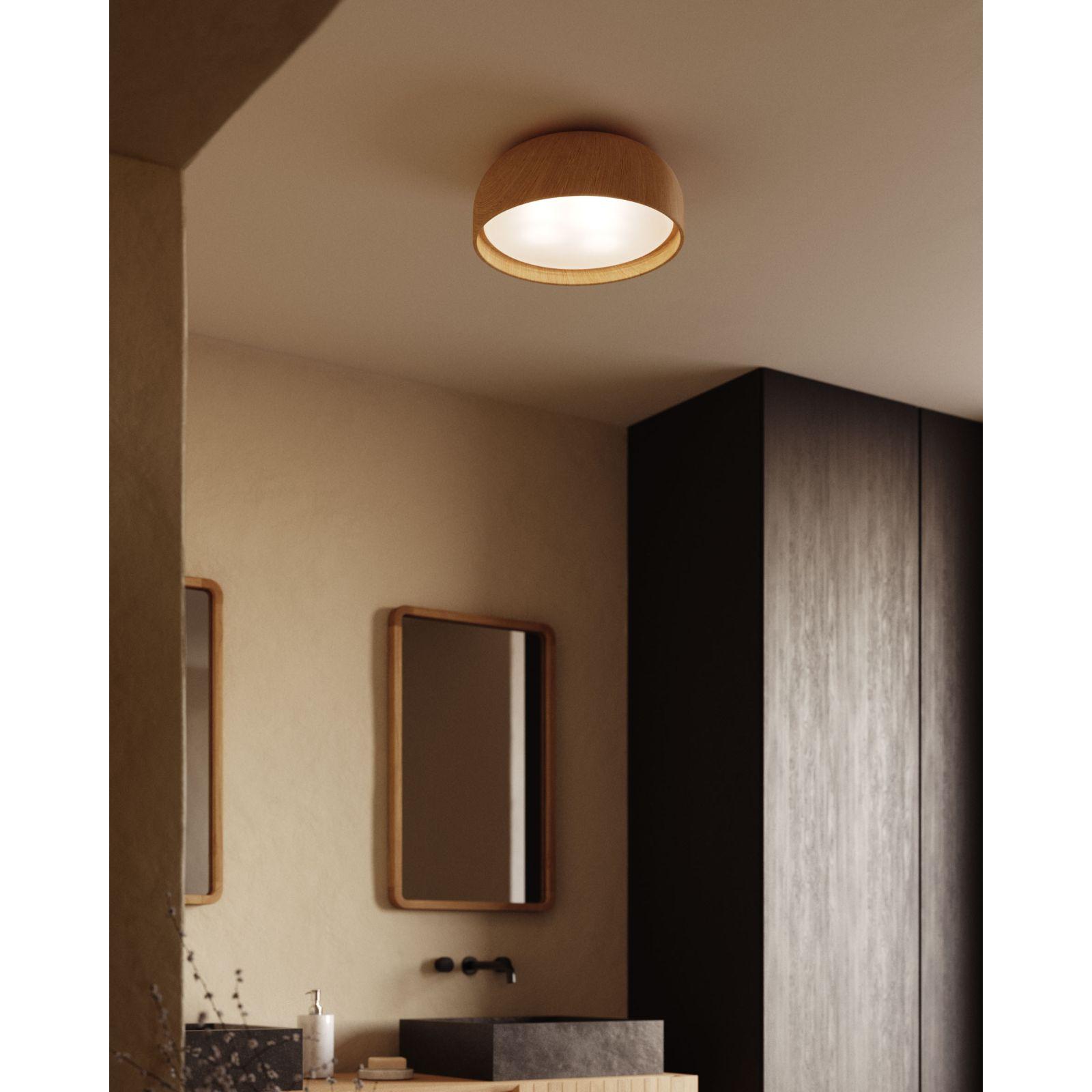 Deckenleuchte Xaviera Eichenholzoptik 36x36