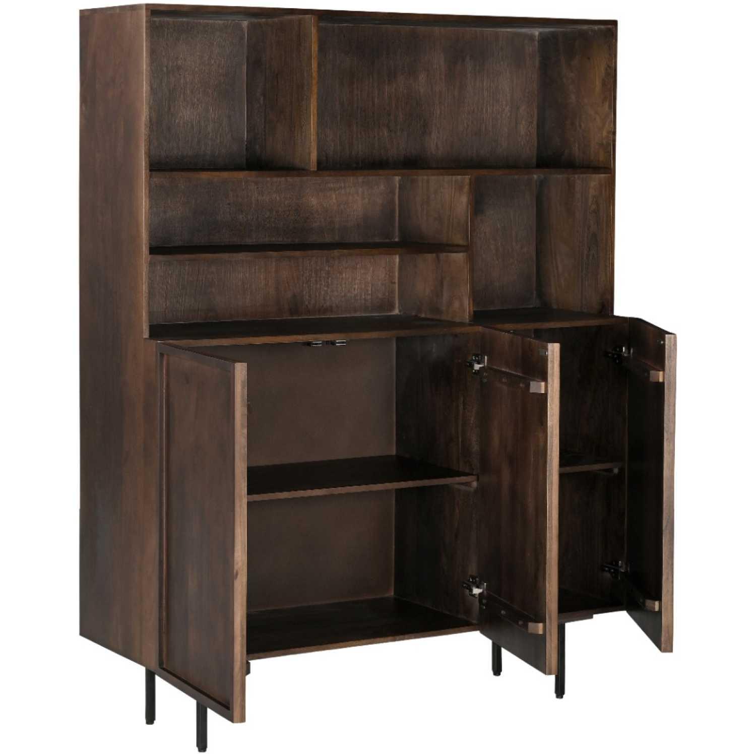 Buffetschrank Elan Mangoholz braun 135x170