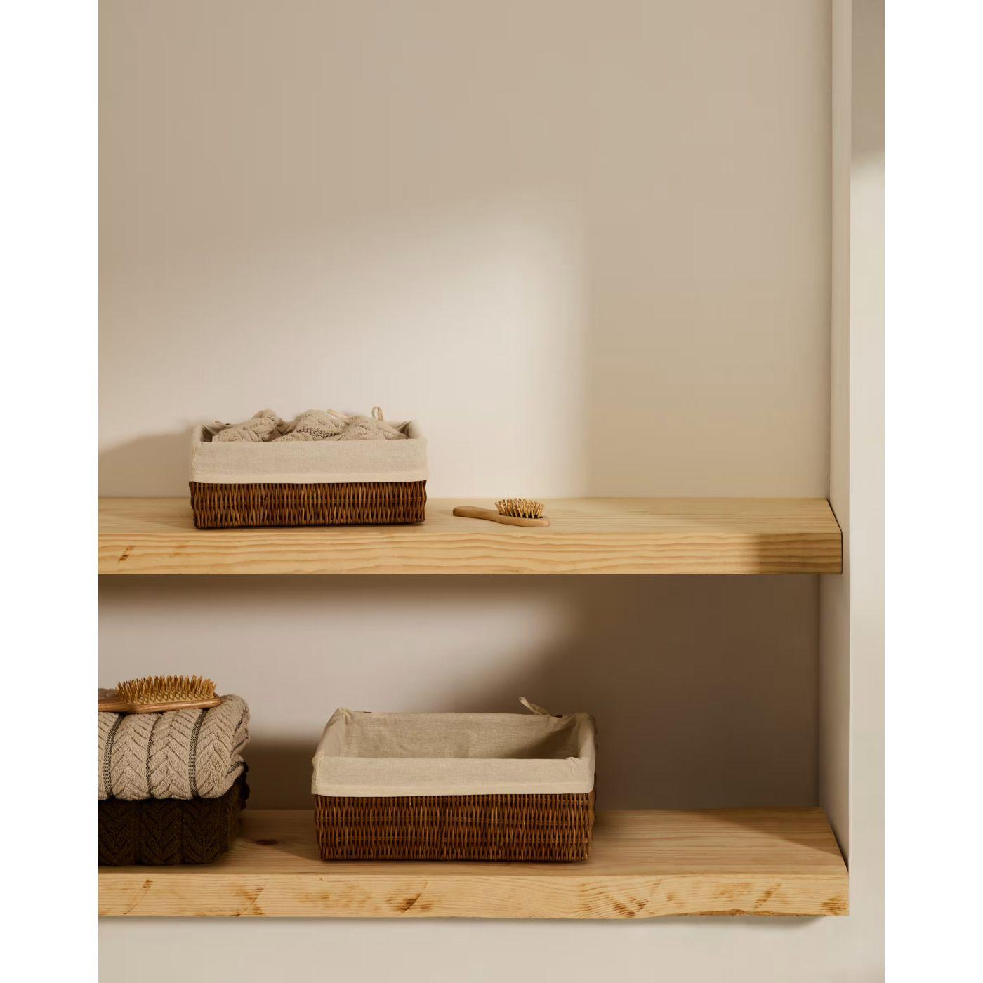 Korb Indali Natur Rattan (2er-Set)