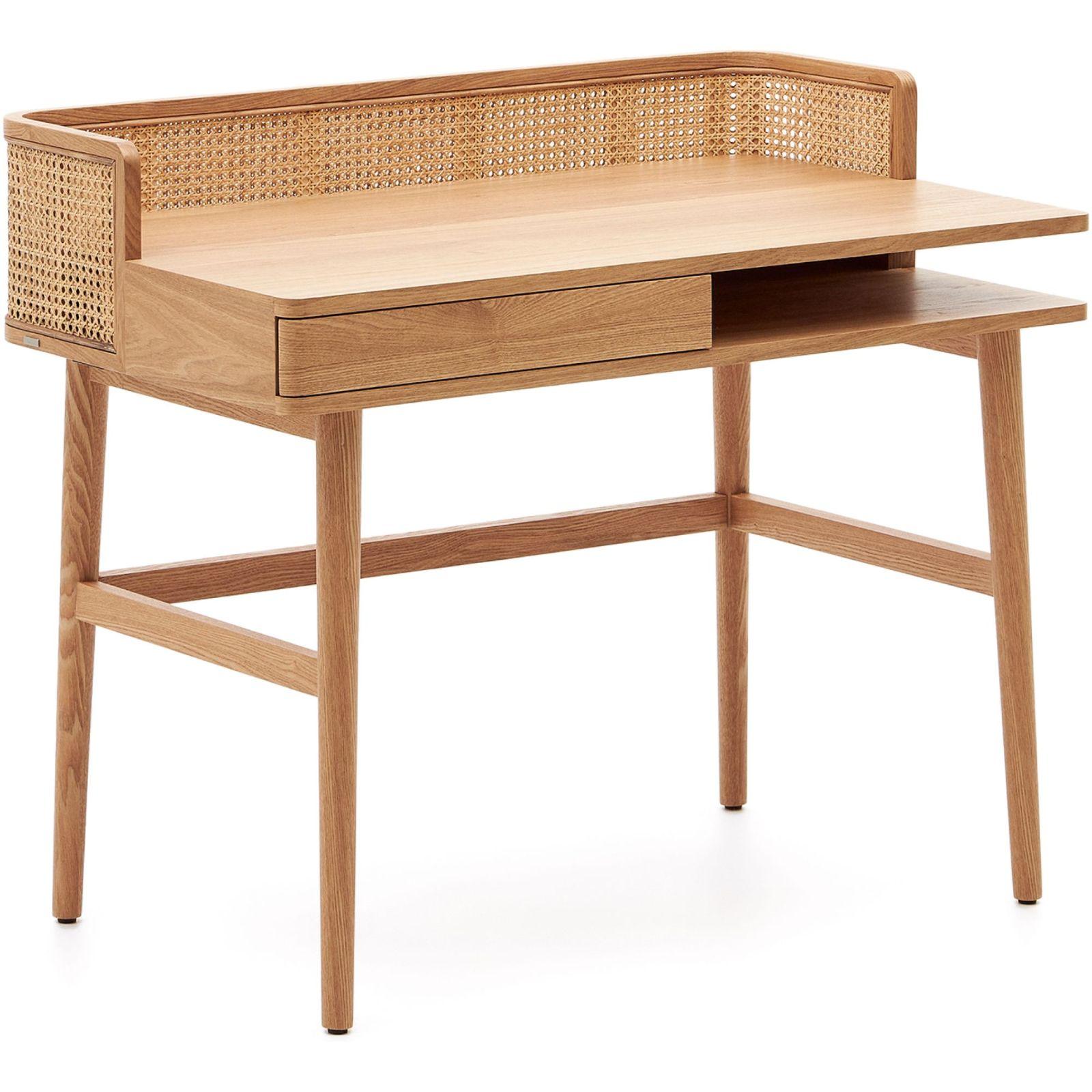 Schreibtisch Araxi Eschenholz Wienergeflecht 105x62