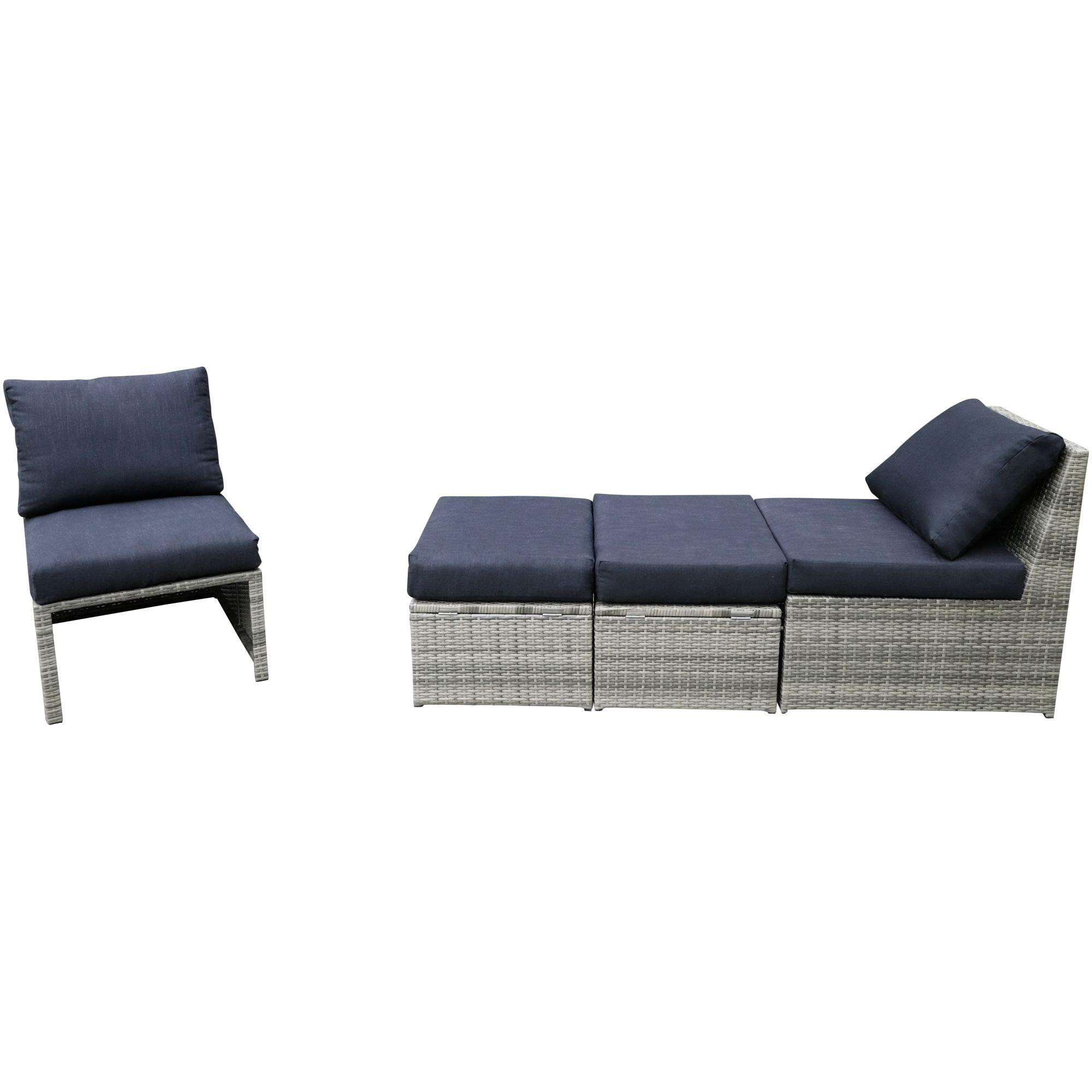 Gartenfunktionslounge Eiger Poly Rattan (4-teilig)