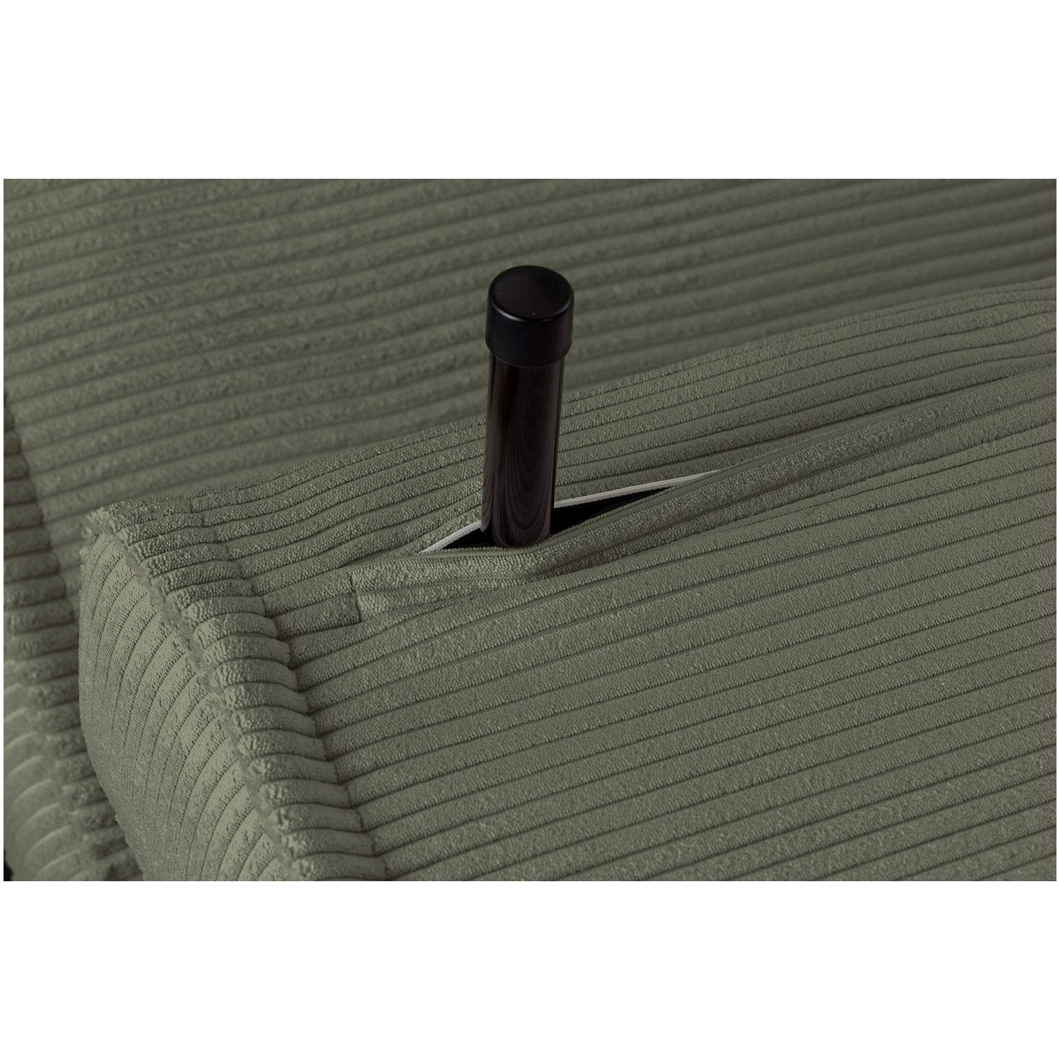 Bettsofa Copenhagen Cord Stoff grün 140