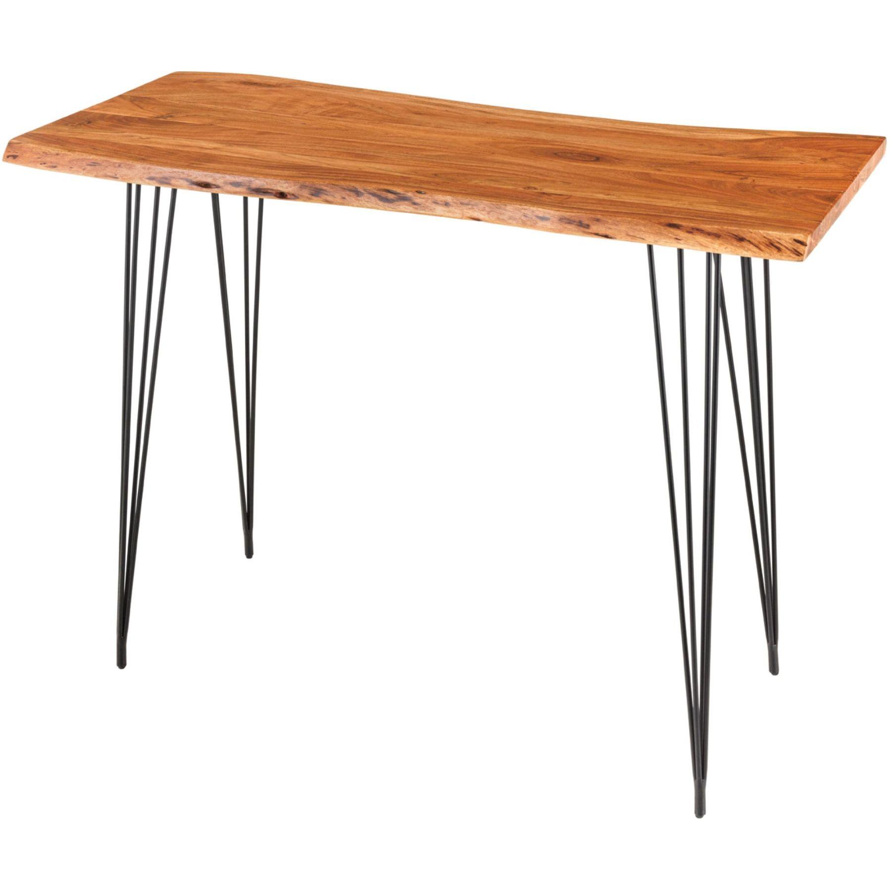 Bartisch Eclipse Baumkante Akazienholz natur 140x60