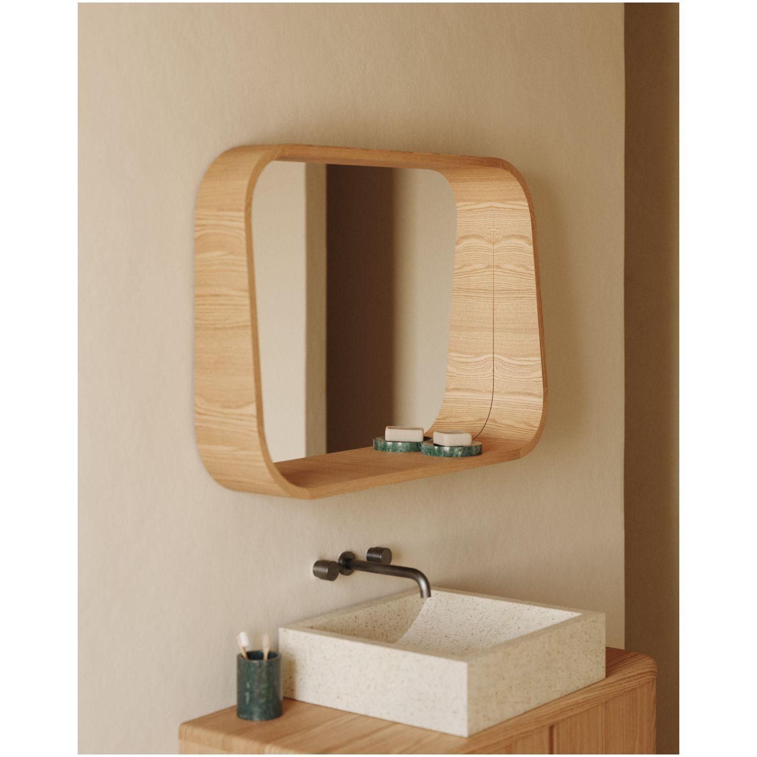 Wandspiegel Salaya Eschenfurnier FSC Mix Credit 90x60