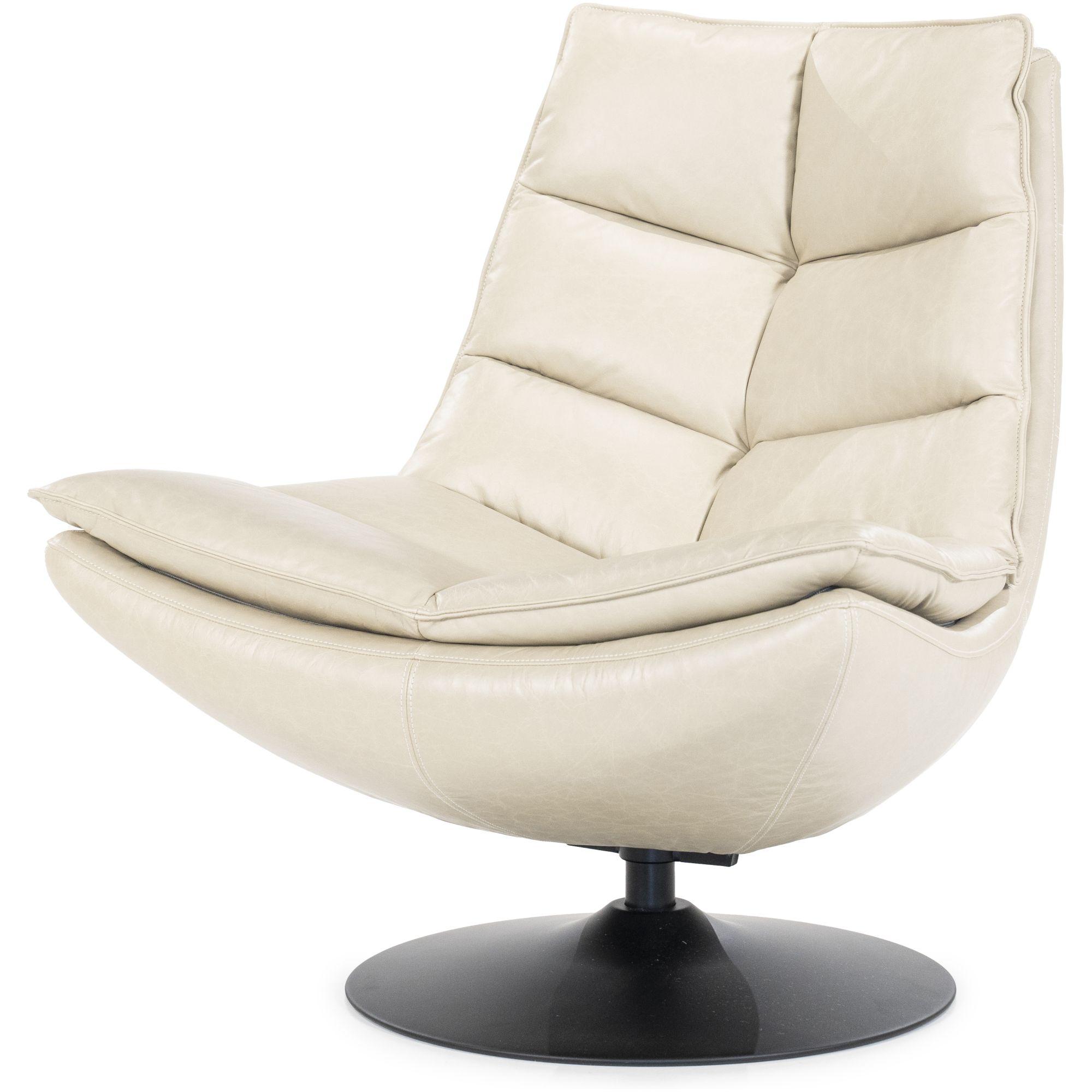 Drehsessel Relax Boxer Echtleder beige