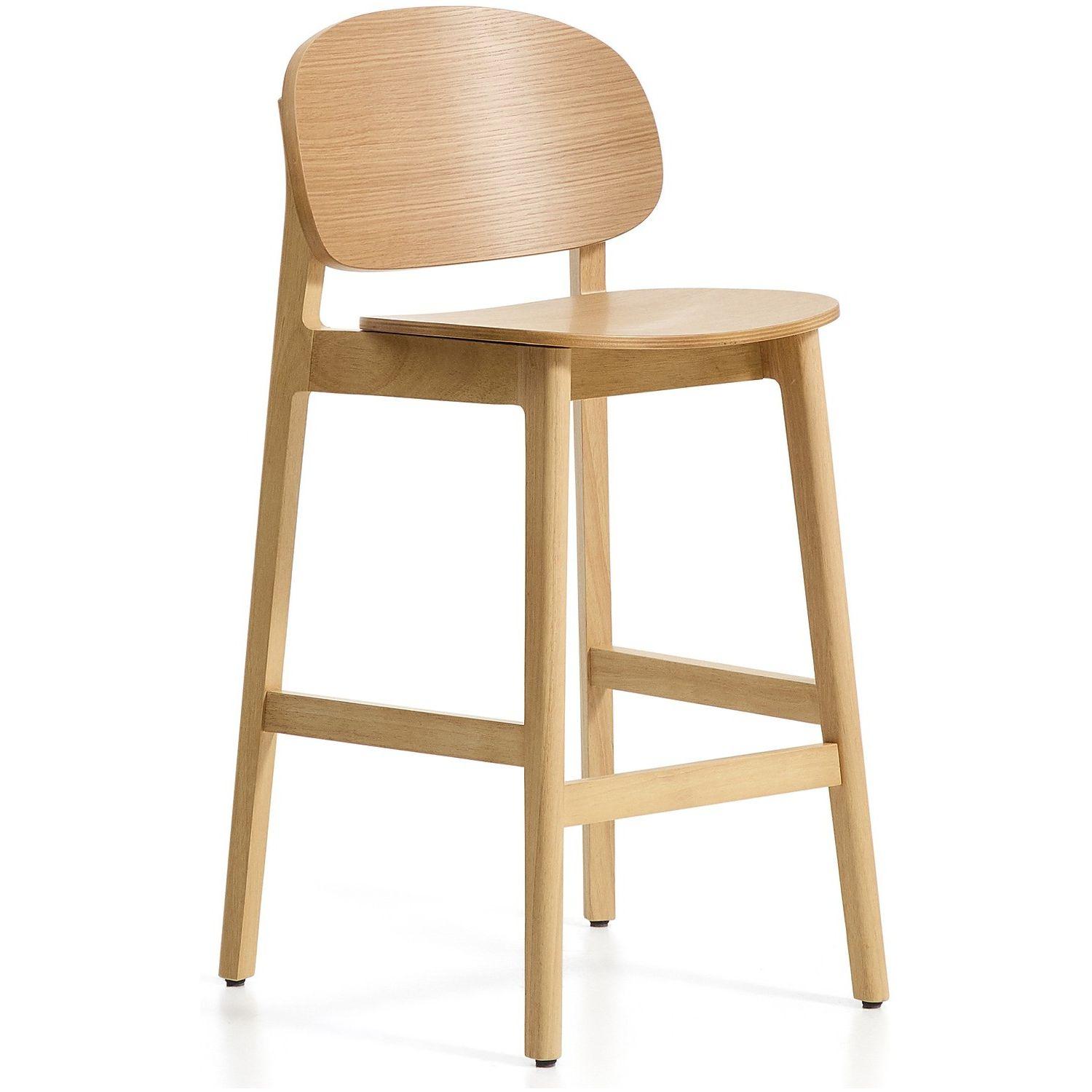 Barhocker Ludara aus Eichenfurnier 65 cm