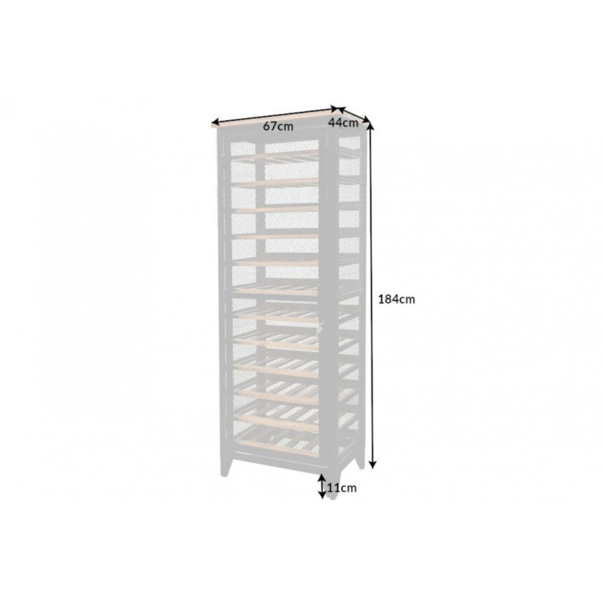 Weinschrank Winery 184cm Pinienholz natur