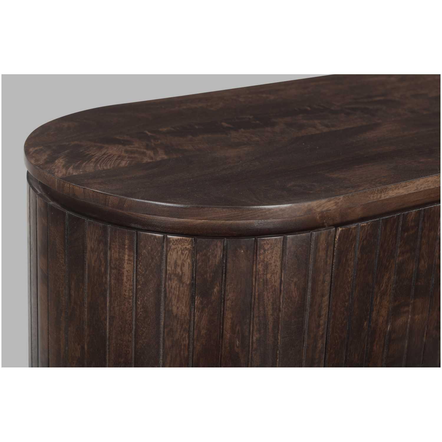 Sideboard abgerundet Aloy Mangoholz braun walnuss 170