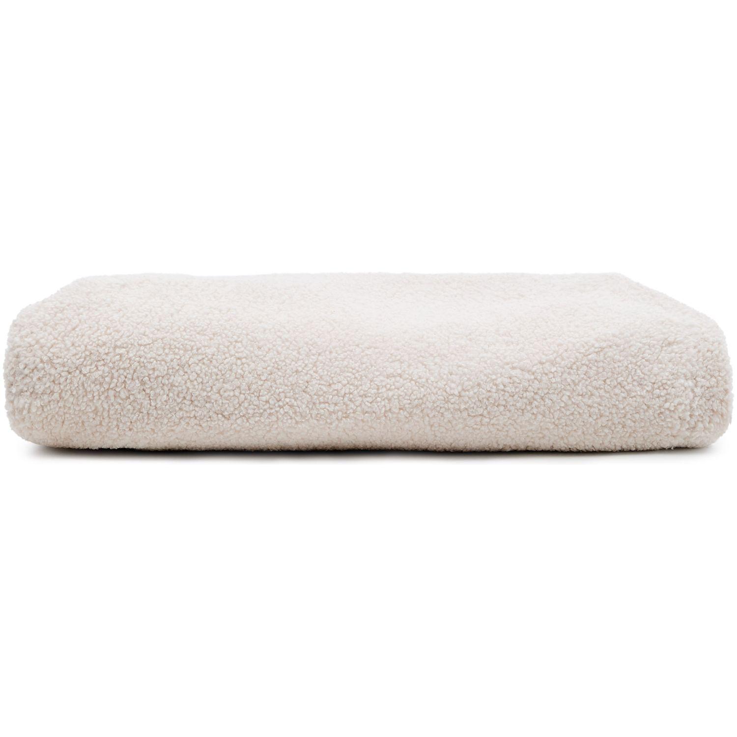 Ersatzbezug 120x120 Fusshocker Kaeli in Bouclé Farbe Écru