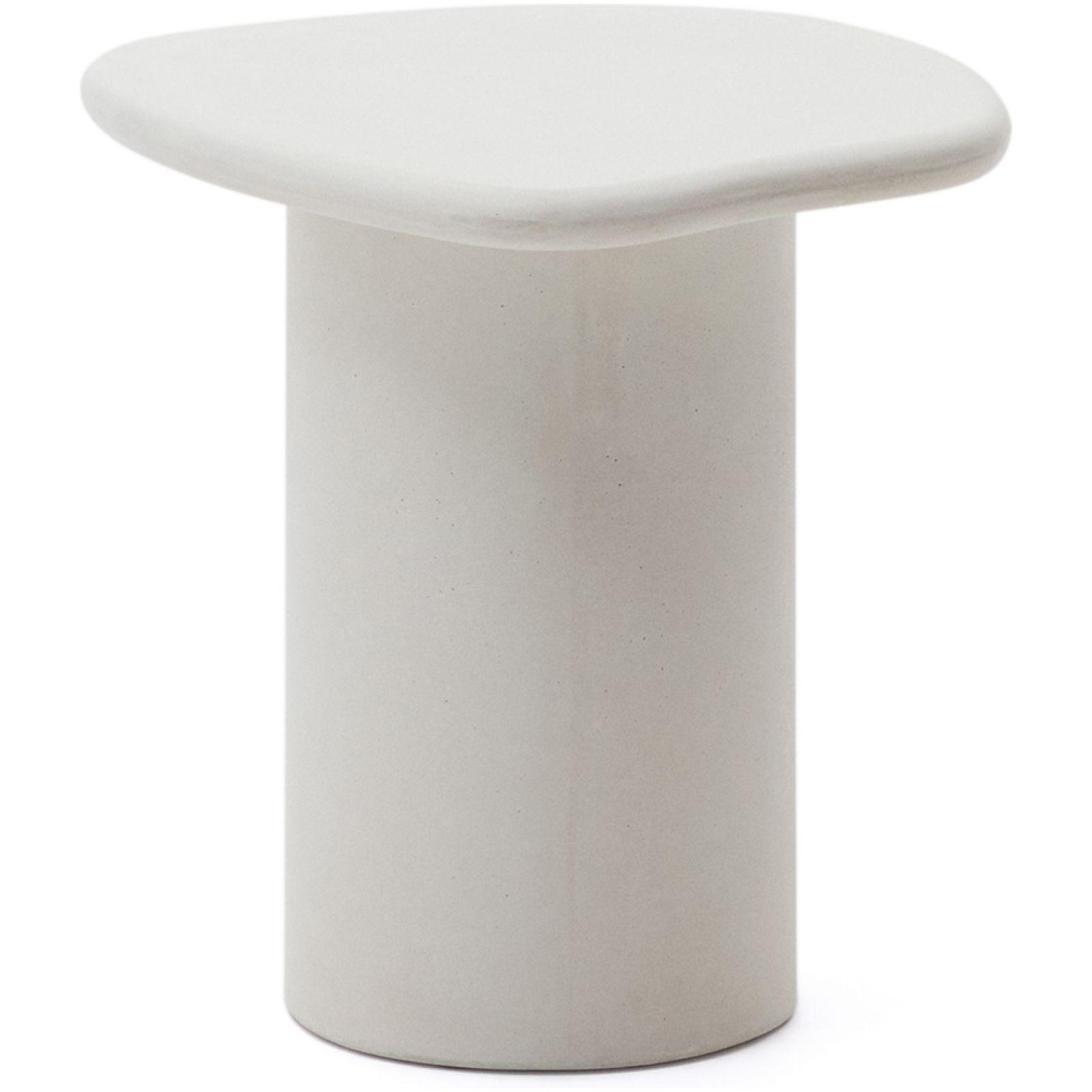 Beistelltisch Macarella Zement weiss 48x47