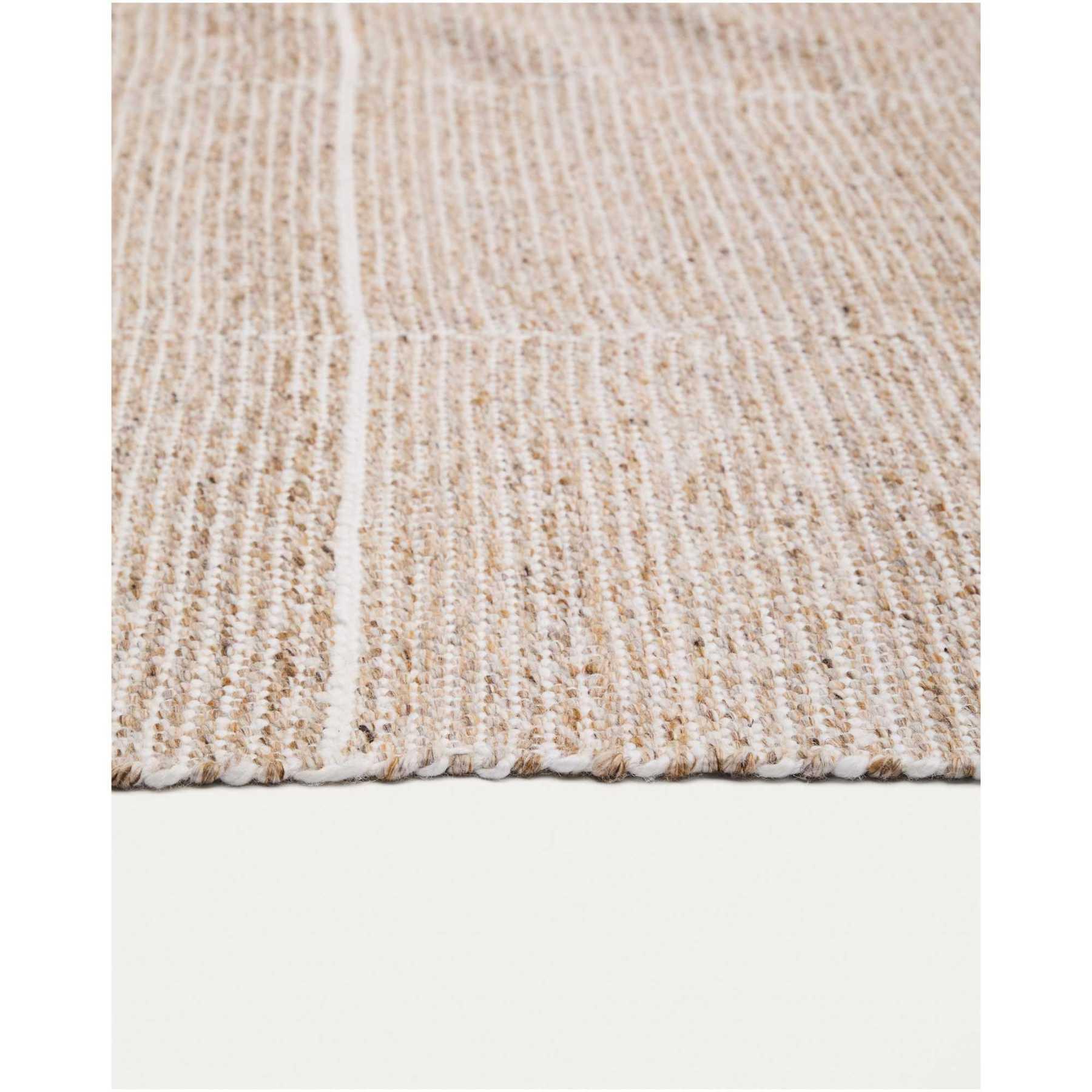 Gartenteppich Outdoor Nalian 100% PET kariert beige 200x300