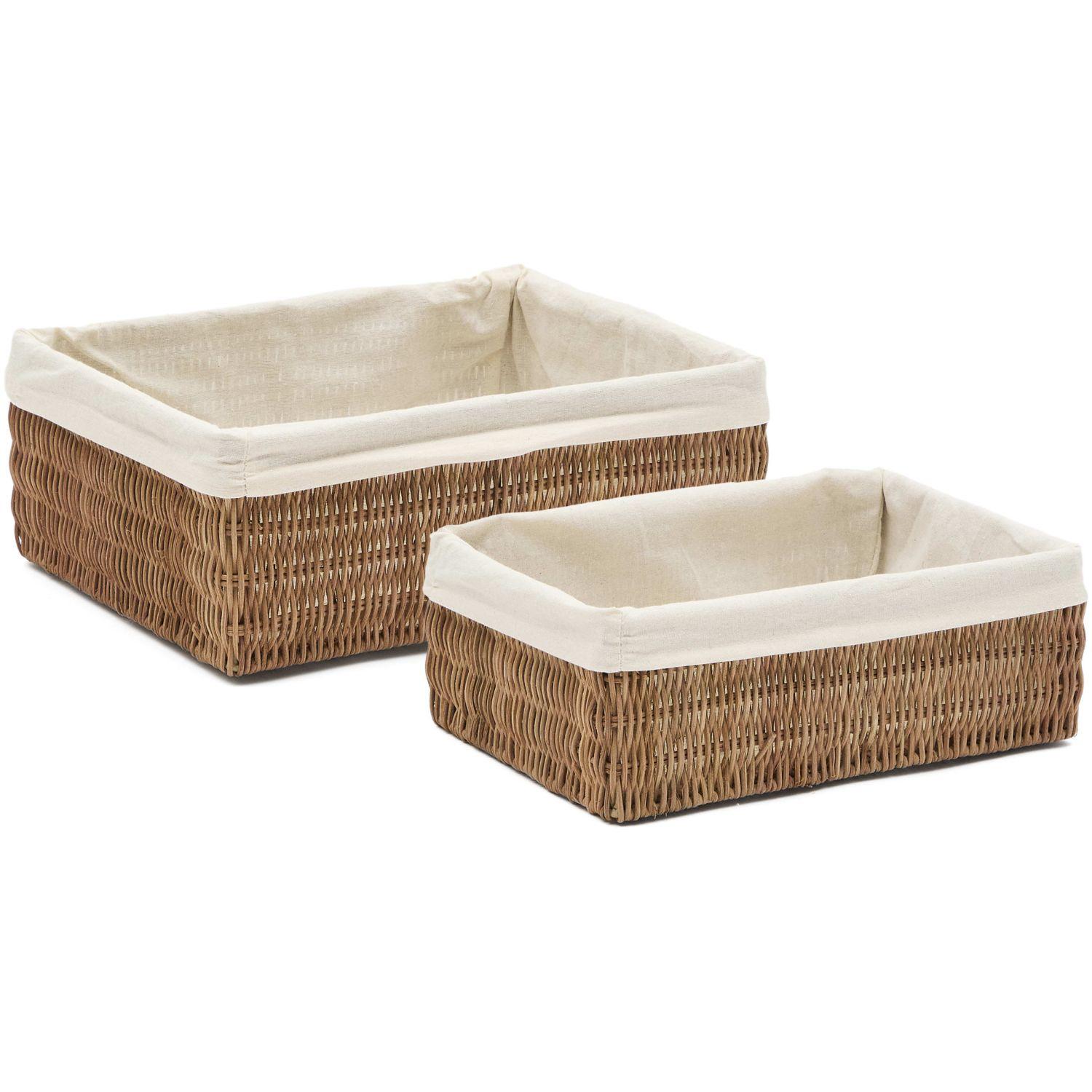 Korb Indali Natur Rattan (2er-Set)