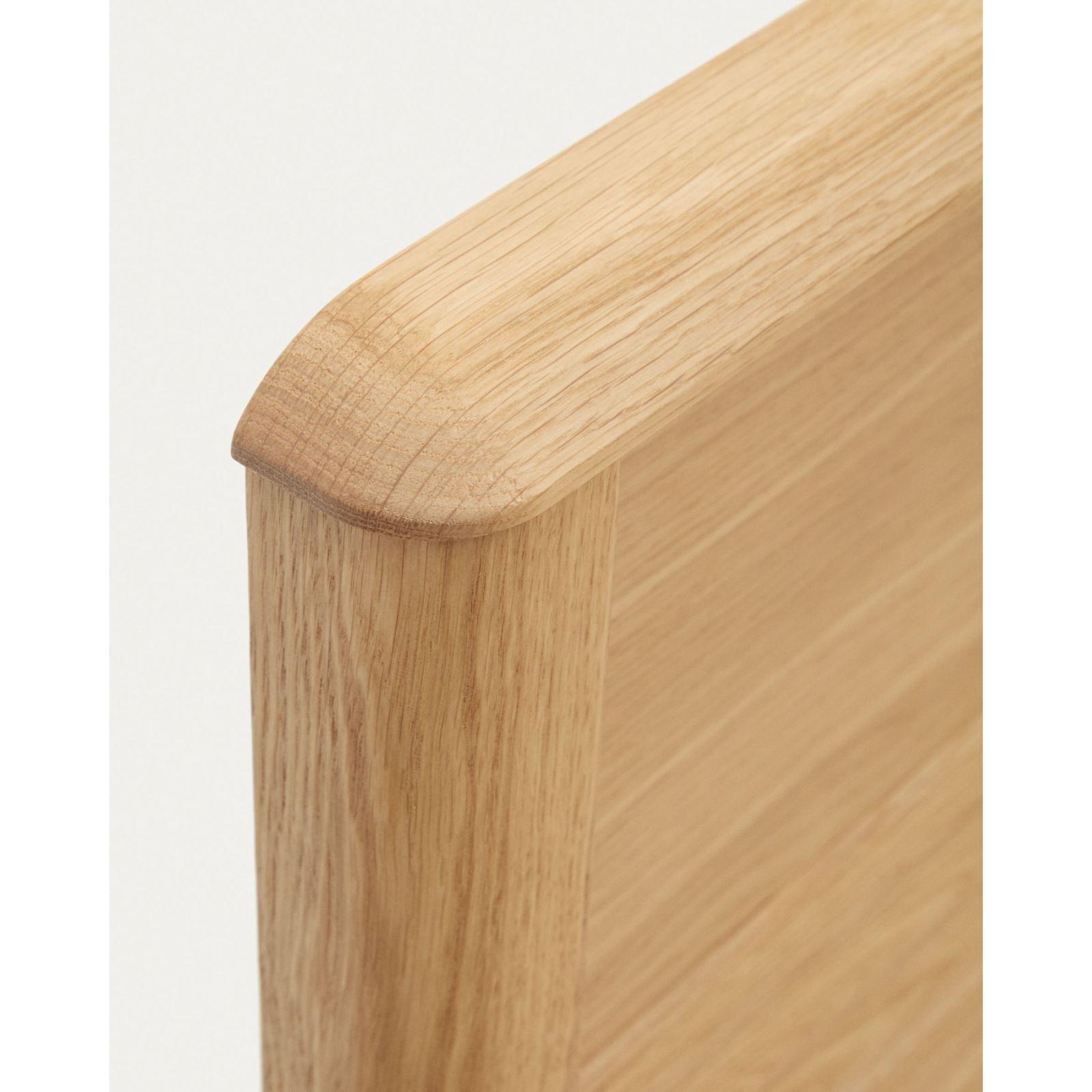 Holzbett Lenon Eichenholz natur - Grösse: 90x200