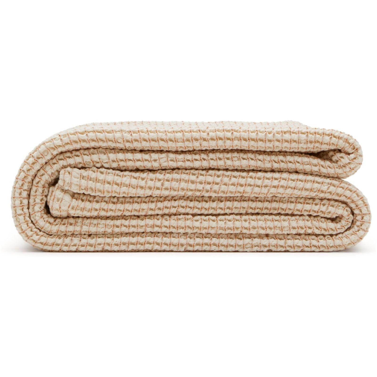 Senara Bettdecke 100% Baumwolle beige für 150/160 cm Bett