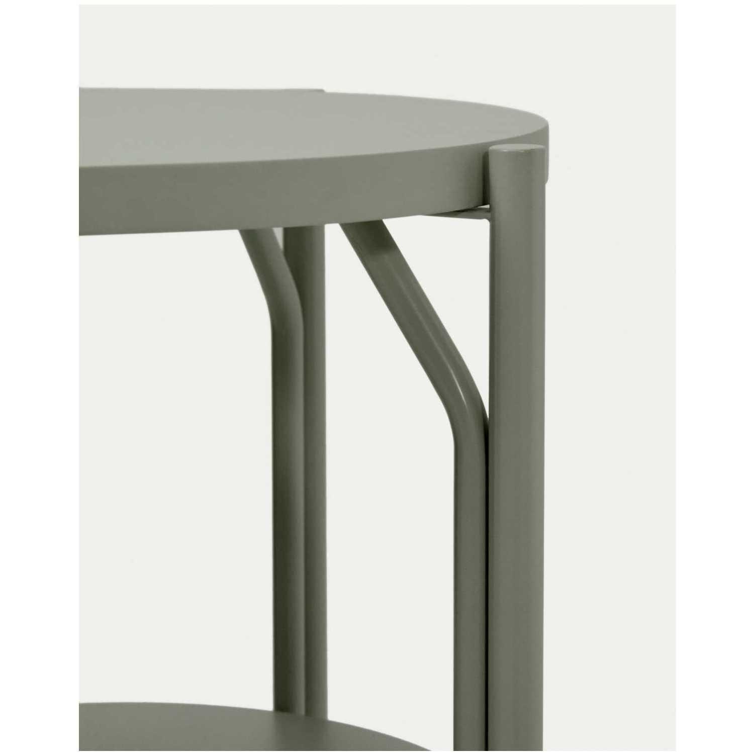 Badezimmermöbel Arely mit Stahlgestell und grün lackiertem MDF 60x40