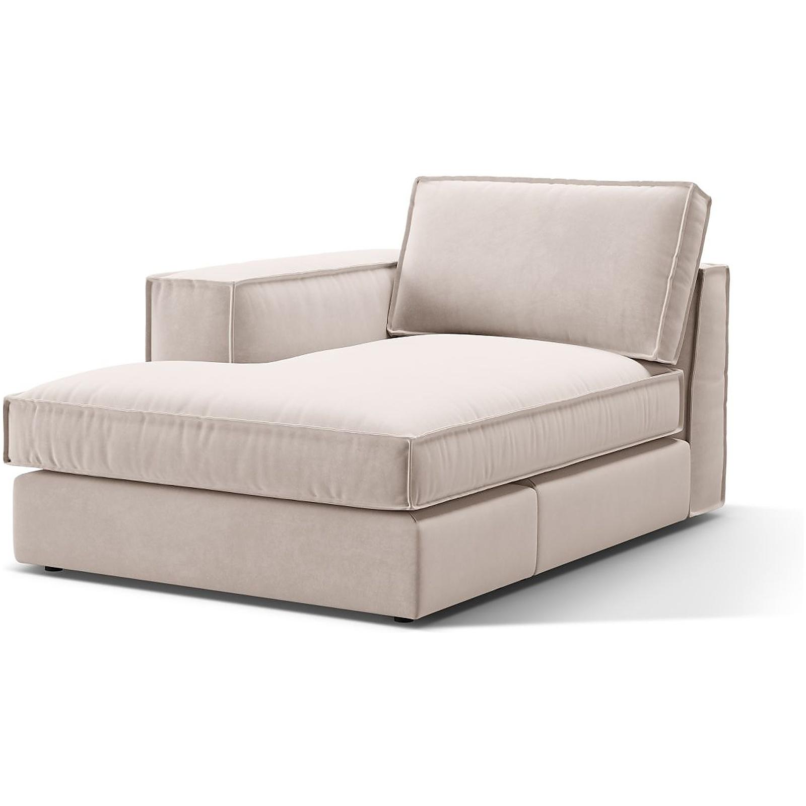 Chaise Longue Pola - Ausrichtung: links - Bezug: Velvet (Salvador), Beige
