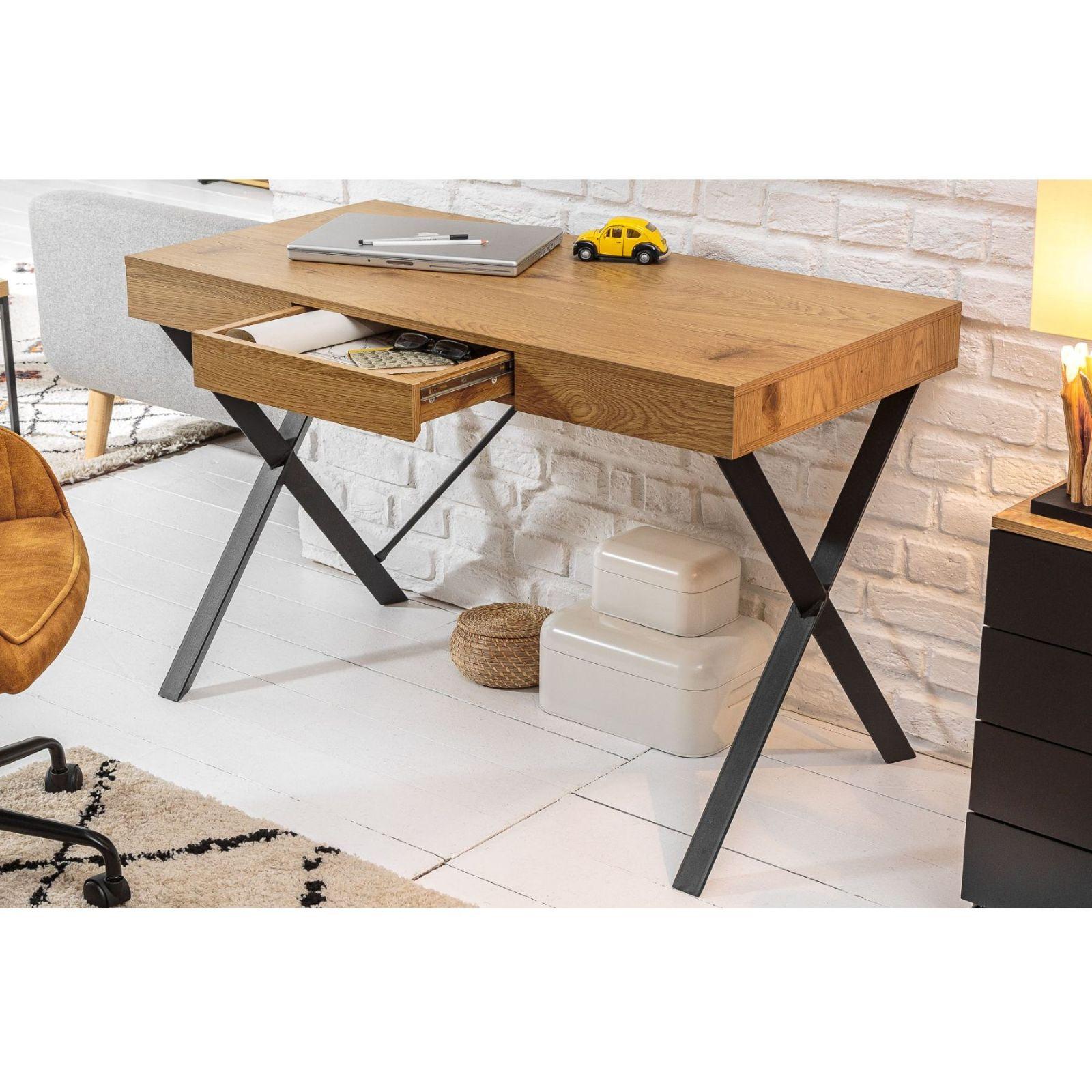 Schreibtisch Basic 110cm Eiche-Optik
