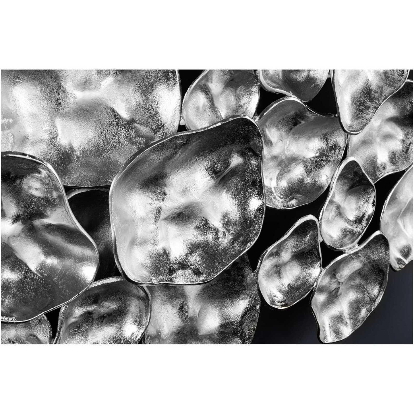 Wanddekoration Bowl Metall silber 100cm Handgemacht