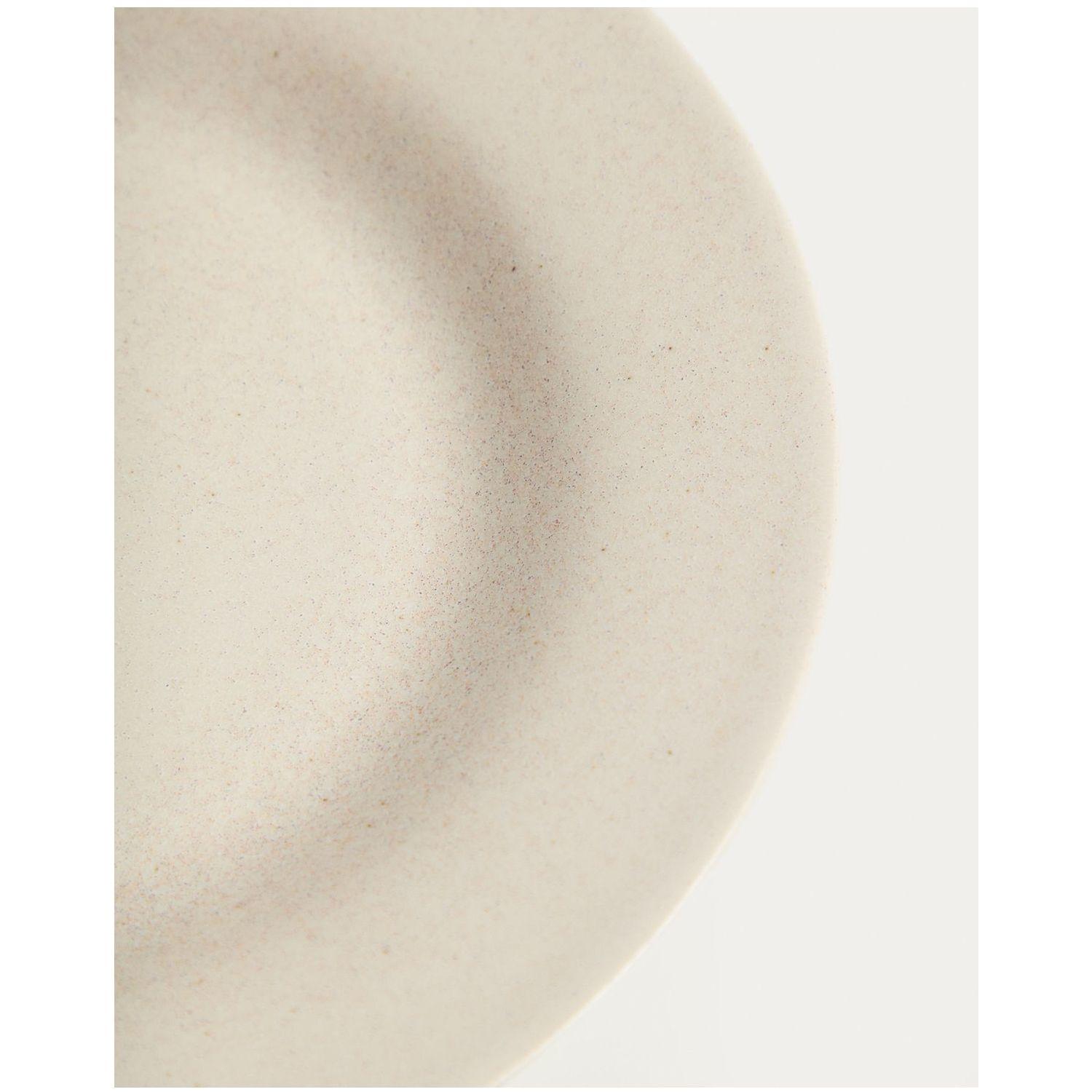 Dessertteller Sarel aus Keramik in Beige