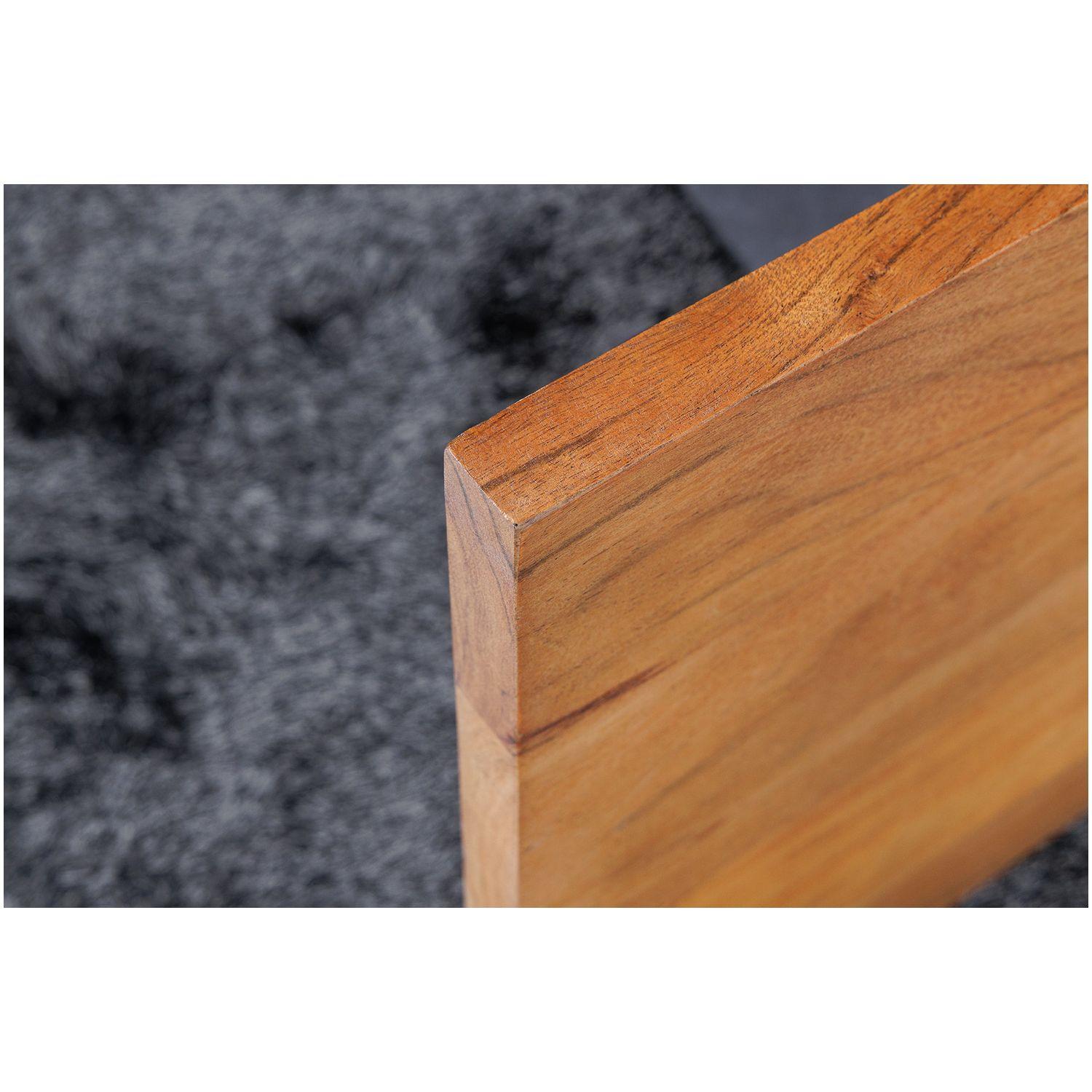 Hochkommode Baumkante Unikat Akazienholz natur schwarz 100x120 (mit LED Beleuchtung)
