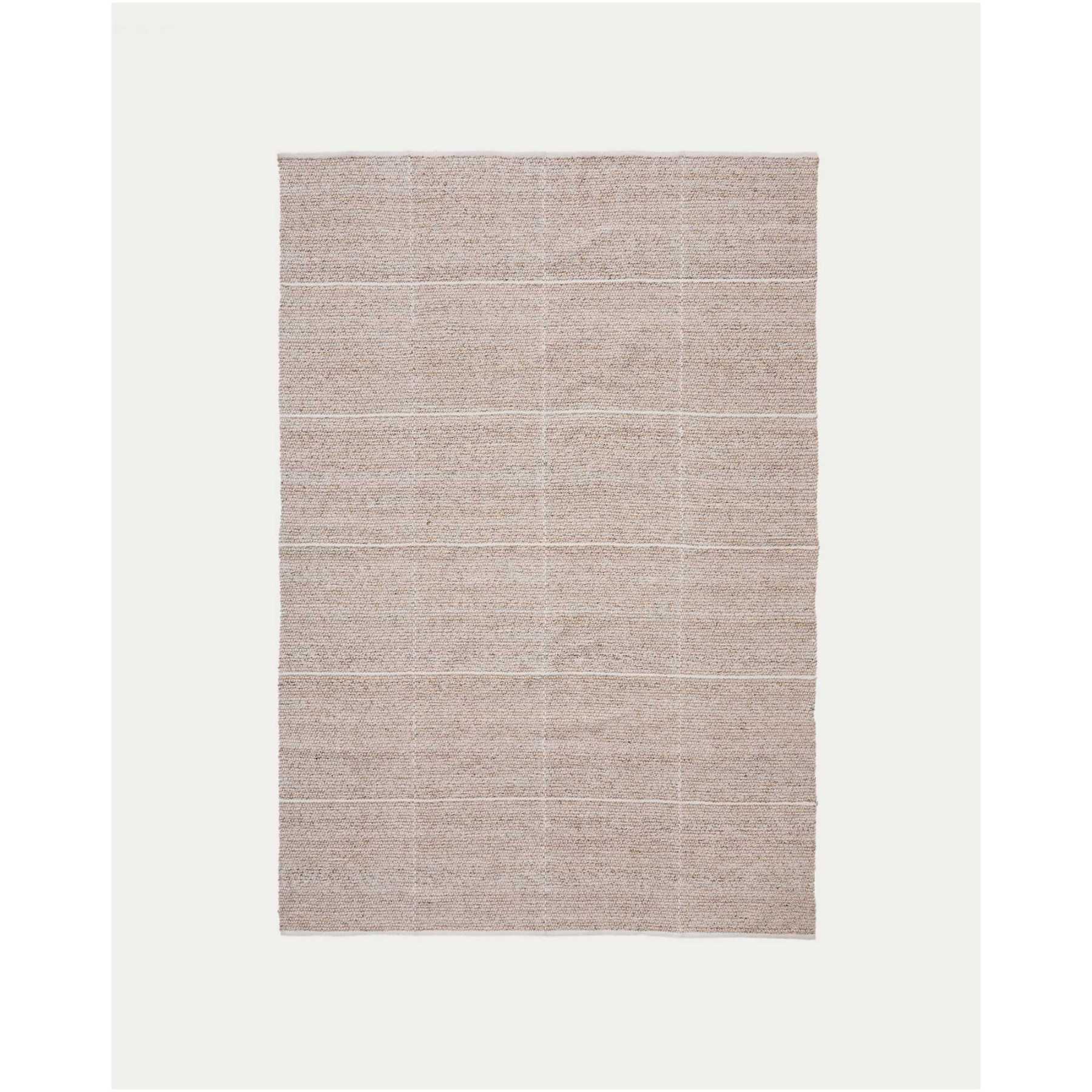 Gartenteppich Outdoor Nalian 100% PET kariert beige 200x300