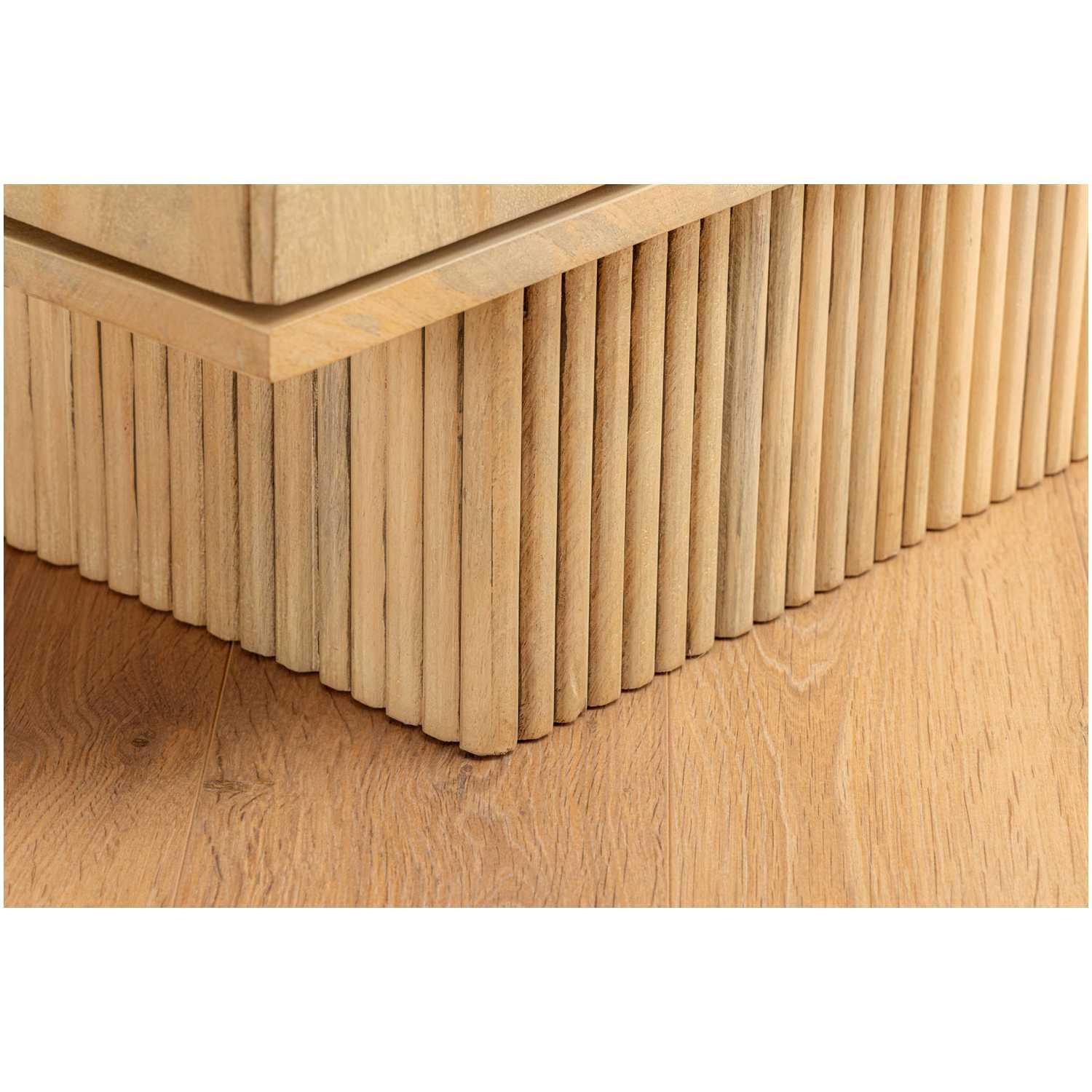 Barschrank mit Sockel ArtDeco Mangoholz weiss gekälkt 95x141
