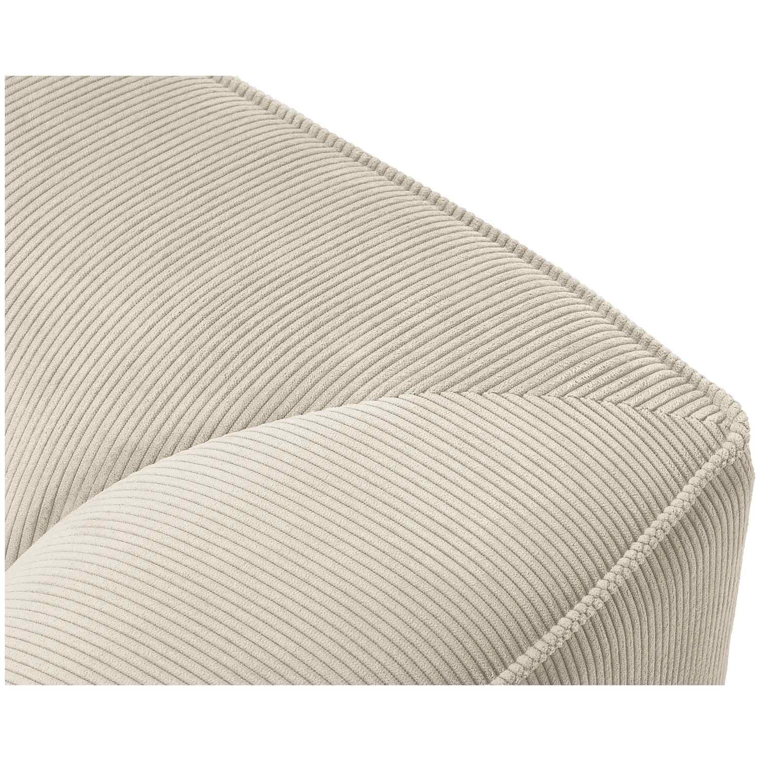 Chaise Longue Ruby - Ausrichtung: rechts - Bezug: Corduroy (Scala), Light Beige