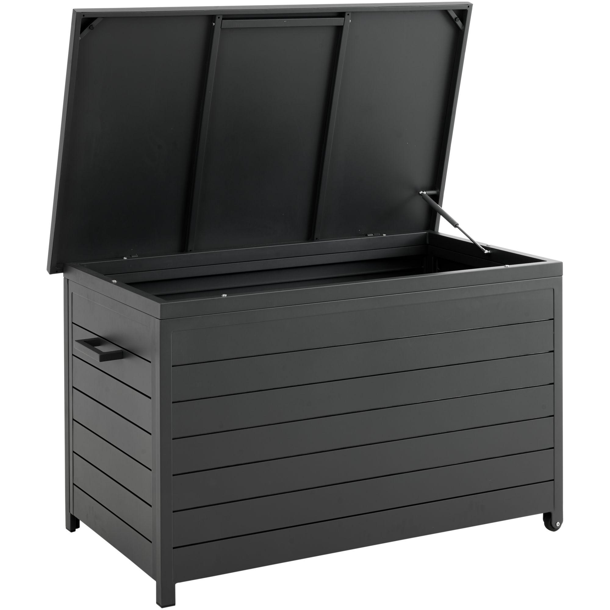 Garten Kissenbox Storage Aluminium anthrazit 177x85x99