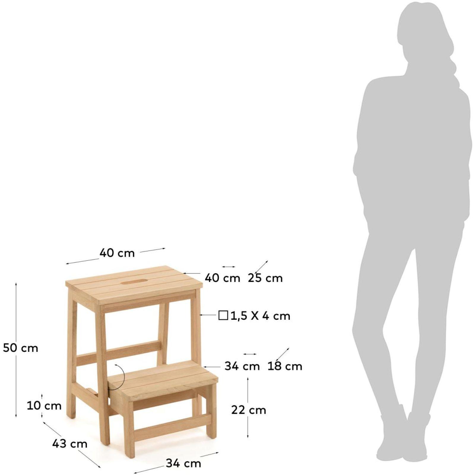 Regal Fussablage Nell Buchenholz natur