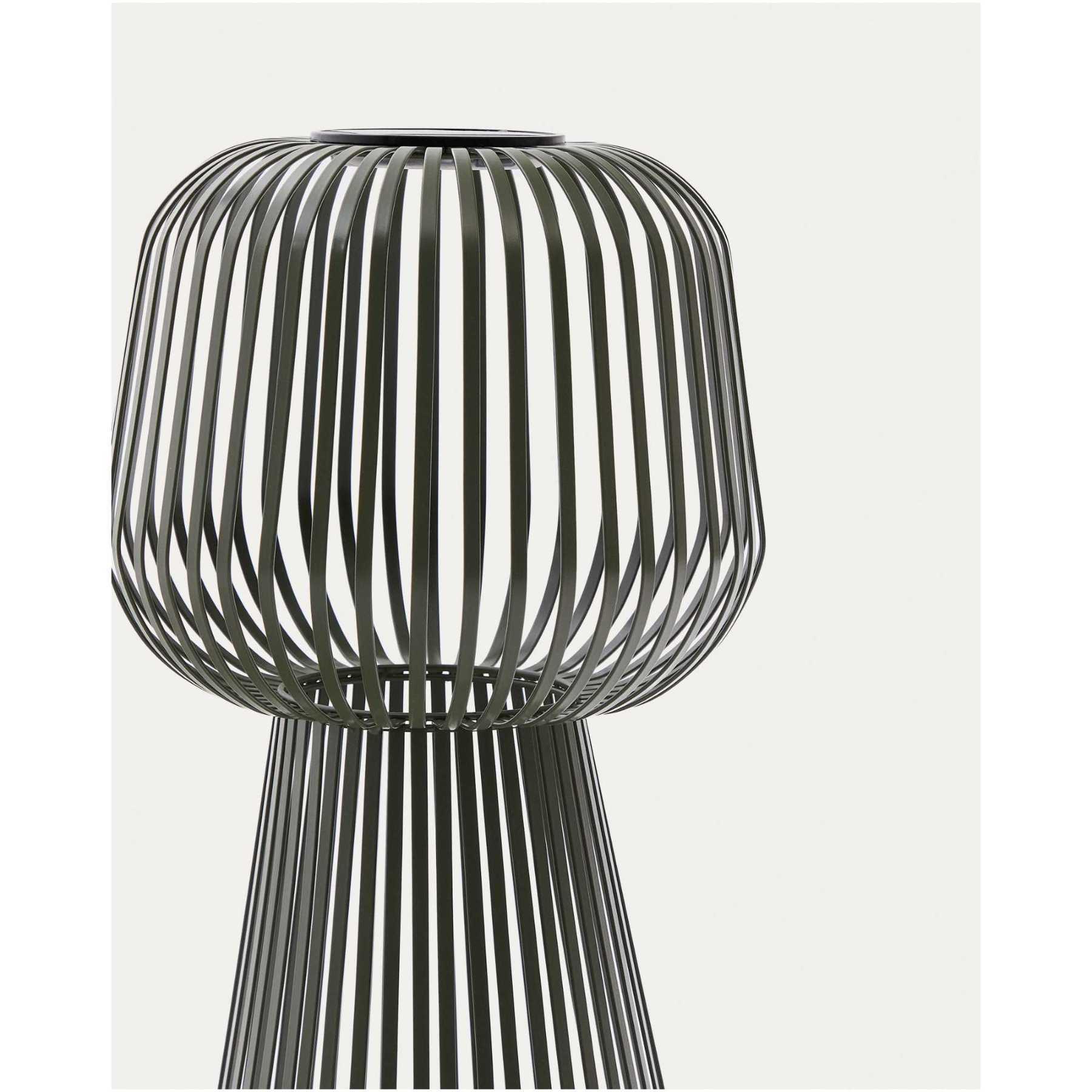 Solar-Stehlampe Reiba aus grünem Metall