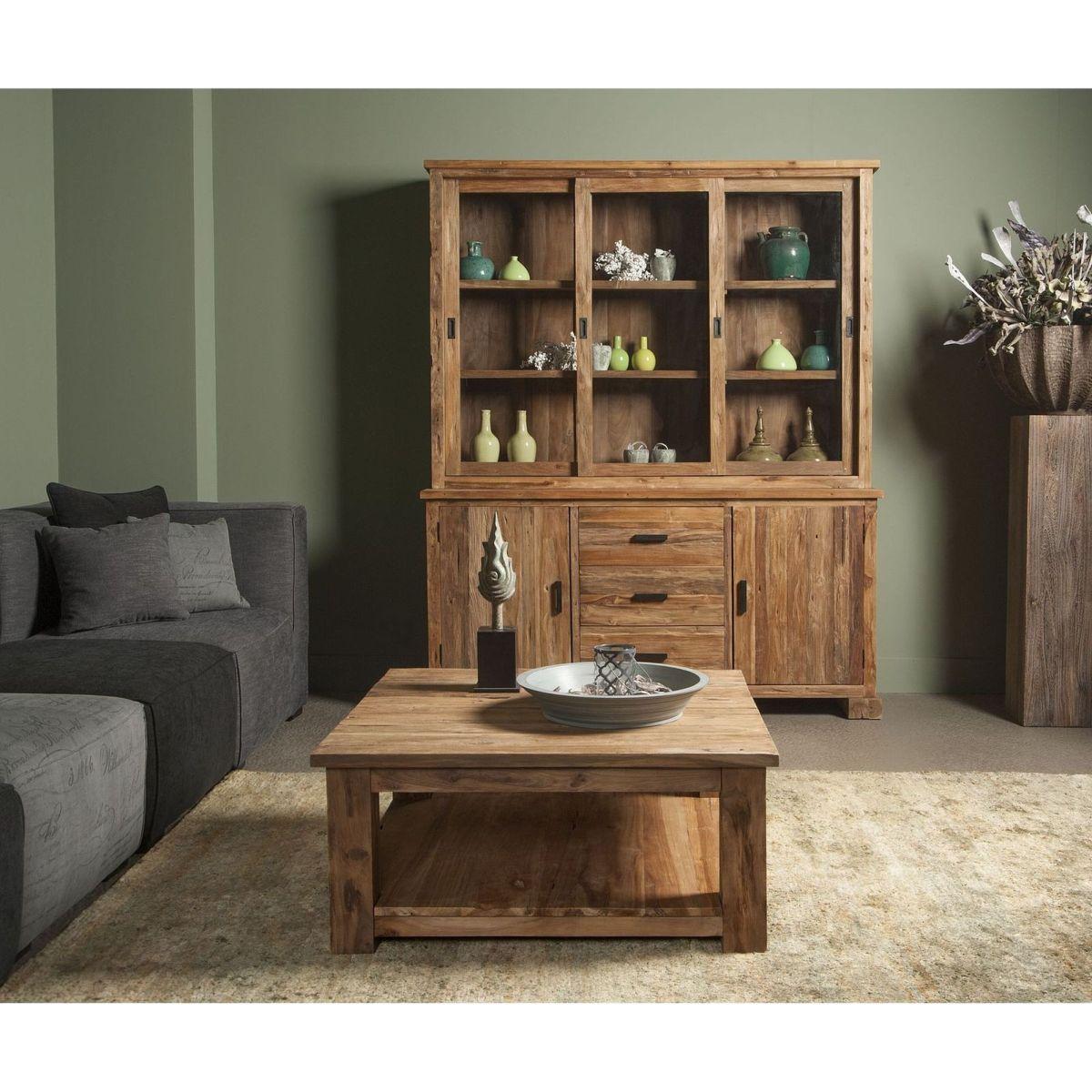 Buffetschrank Francesco 180x220 recyceltes Teakholz
