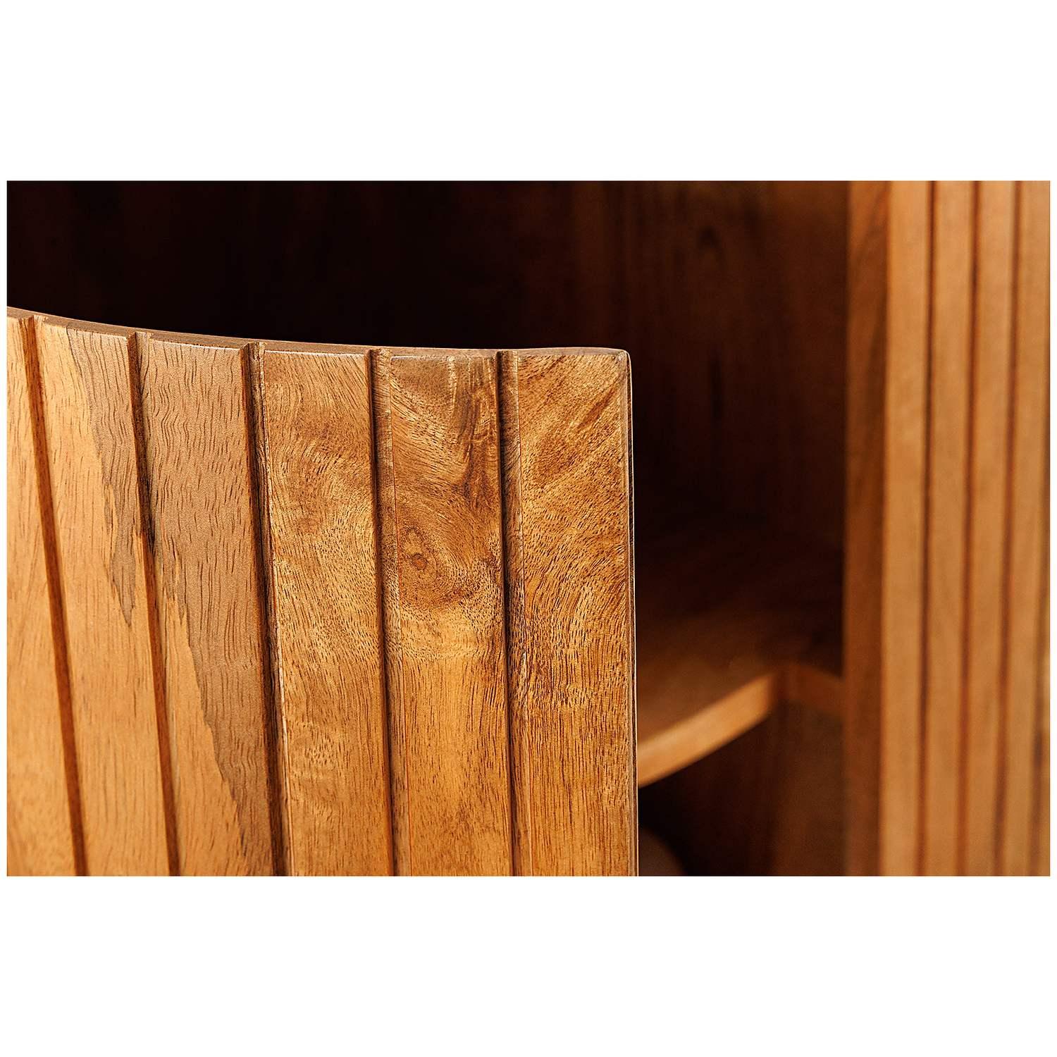 Sideboard abgerundet Cazeno Mangoholz natur 160