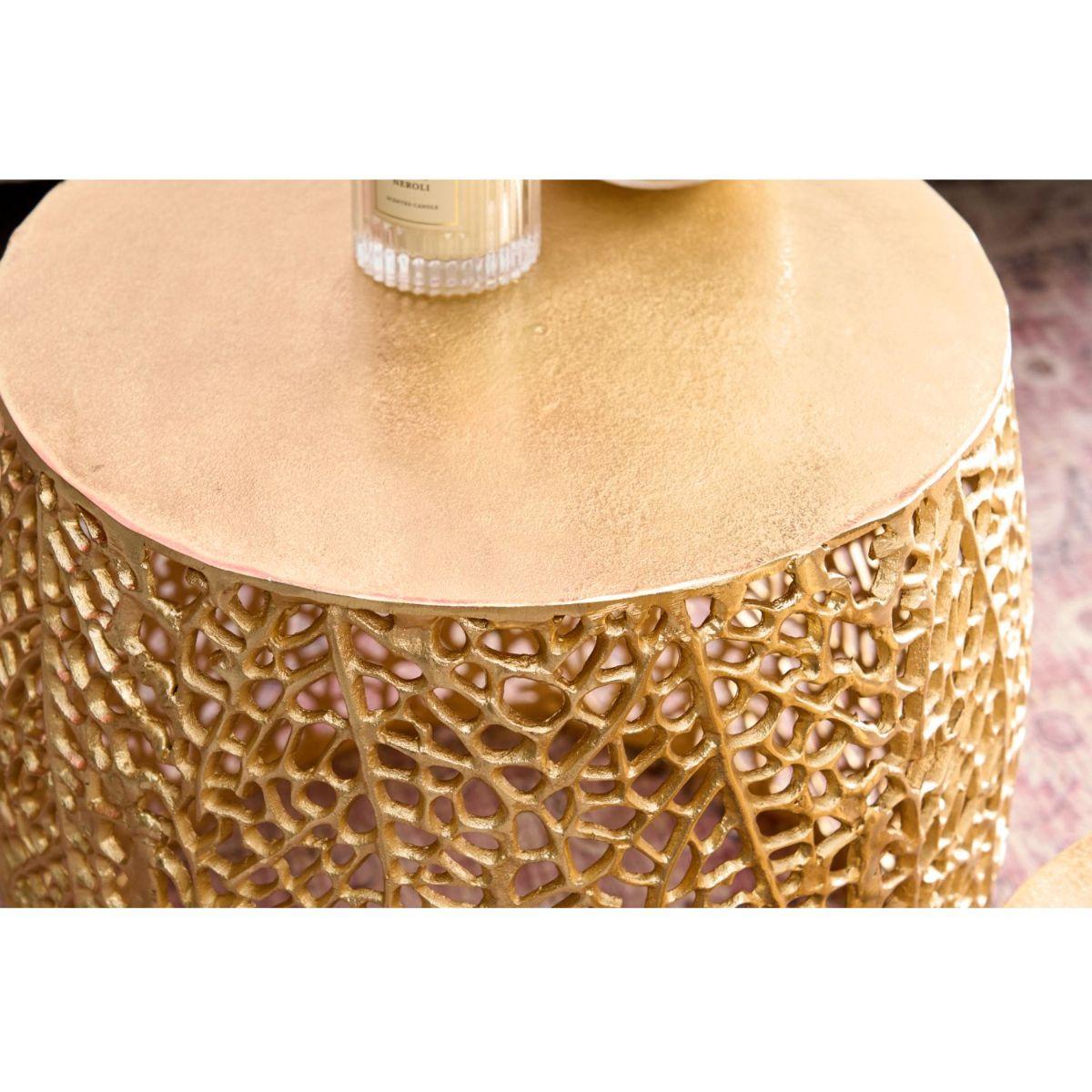 Beistelltisch Abstract Metall gold (2er-Set)
