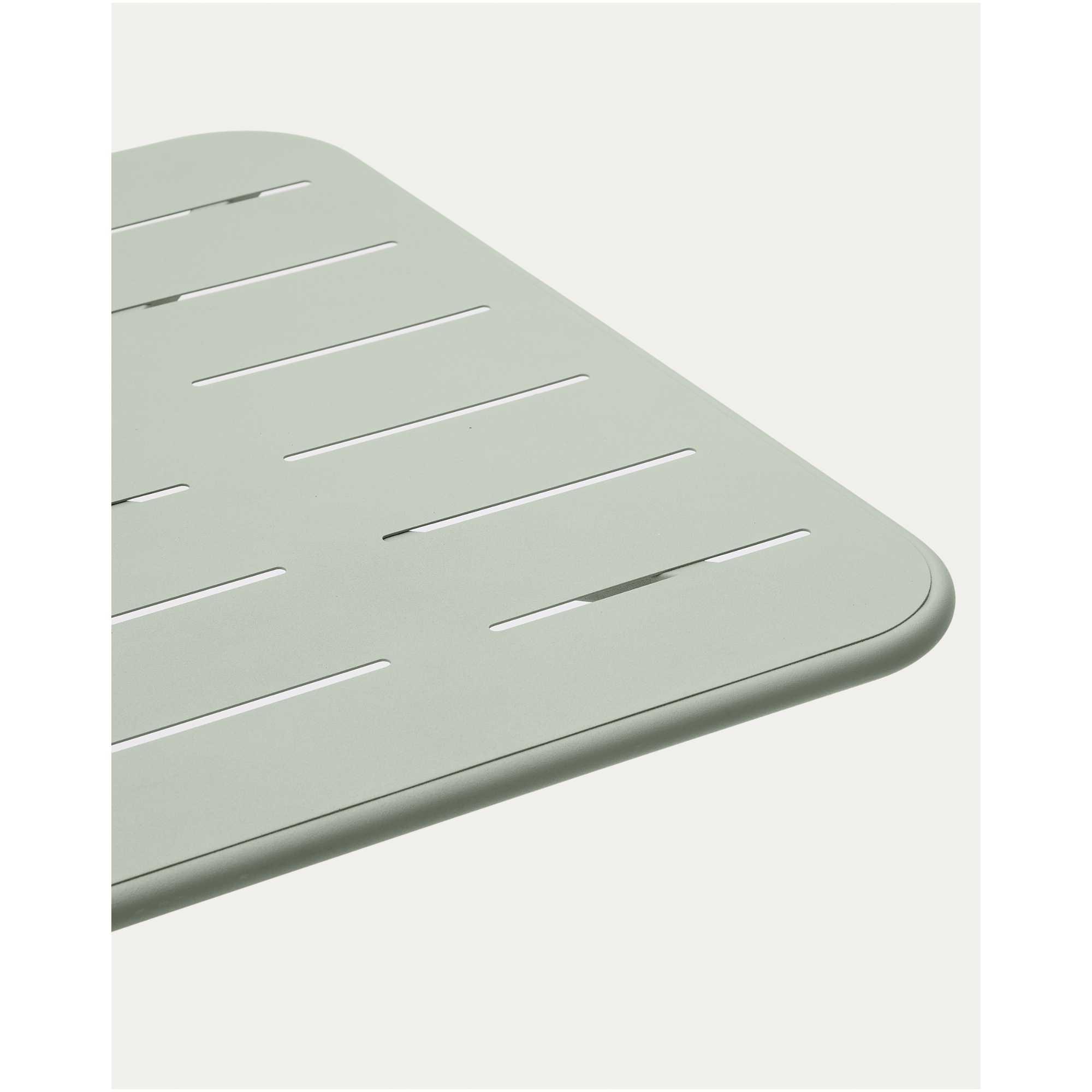 Gartentisch Bistro quadratisch Brai verzinkter Stahl türkis 70x70