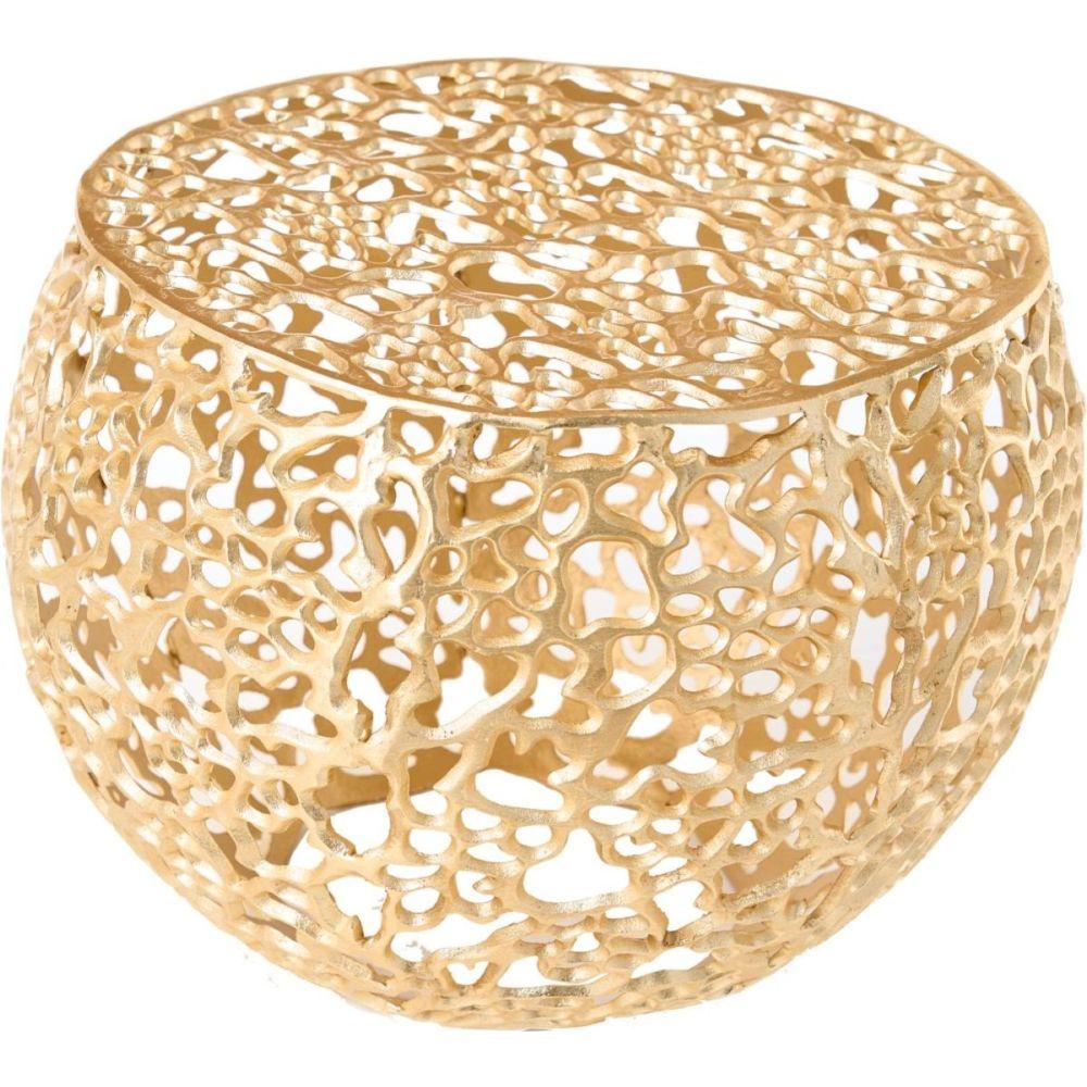 Beistelltisch Abstract 53x53 Metall gold
