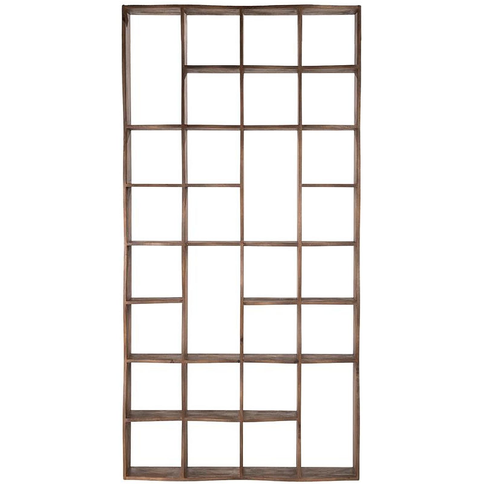 Bücherregal Jasi Wave Mangoholz braun 120x240
