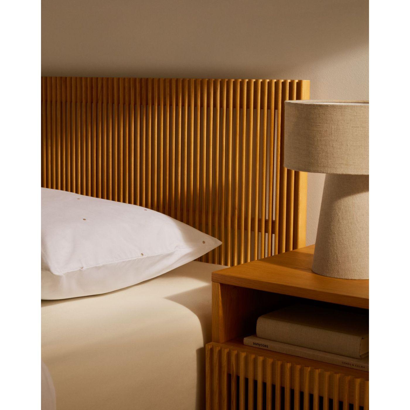 Bettkopfteil Beyla Esche massiv für Bett von 160cm FSC 100%