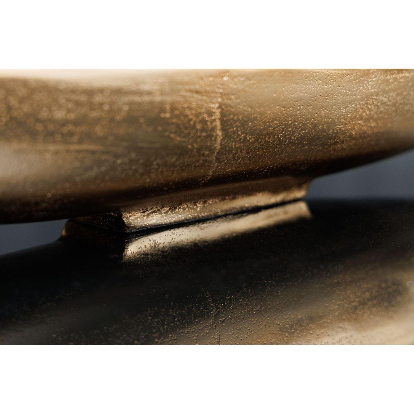Deko Schale 82cm Aluminium Long gold