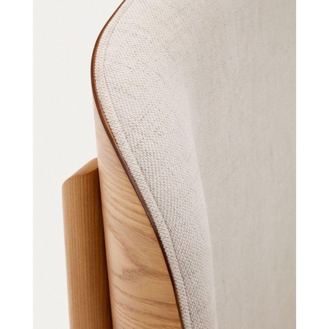 Holzbett mit Kopfteil Octavia Eschenfurnier - Grösse: 160x200