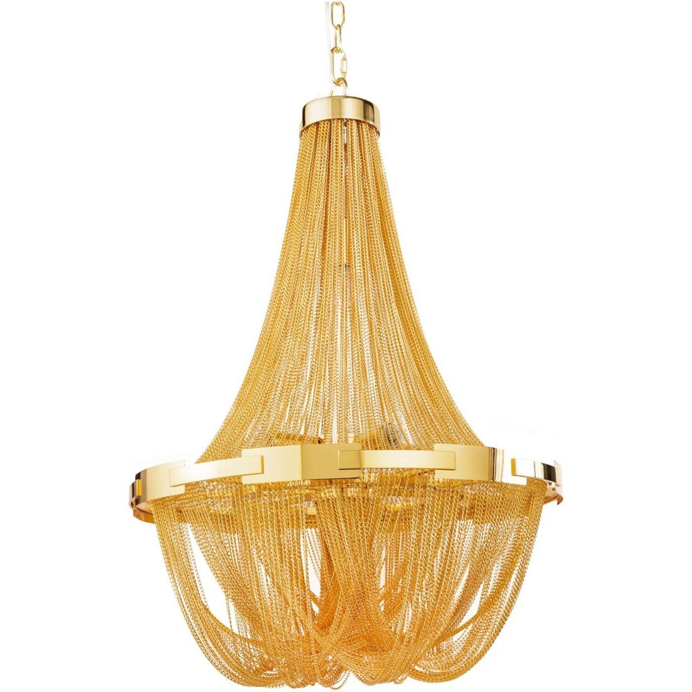 Kronleuchter Castle Crystal gold 50x50