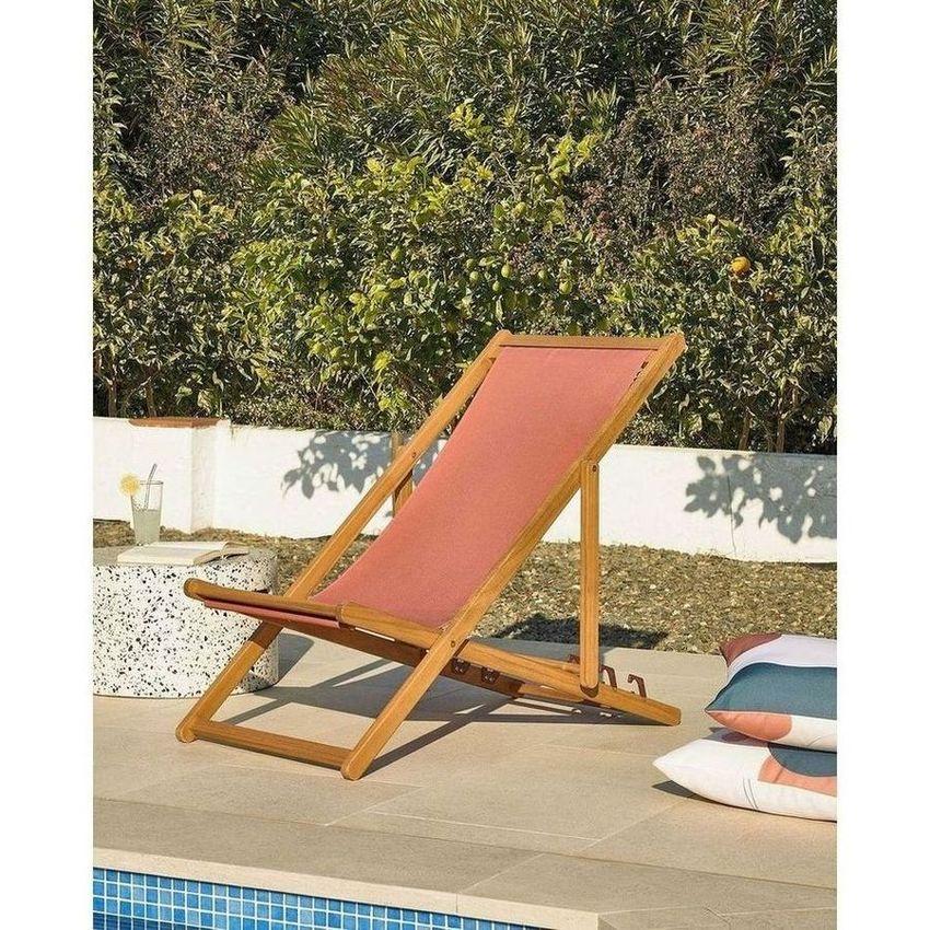 Liegestuhl Lounger terrakotta (verstellbar)