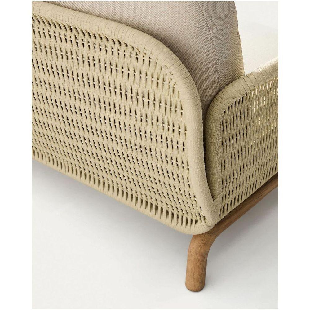 Gartensofa 3-Sitzer Alipa Akazienholz massiv Seil ecru 235