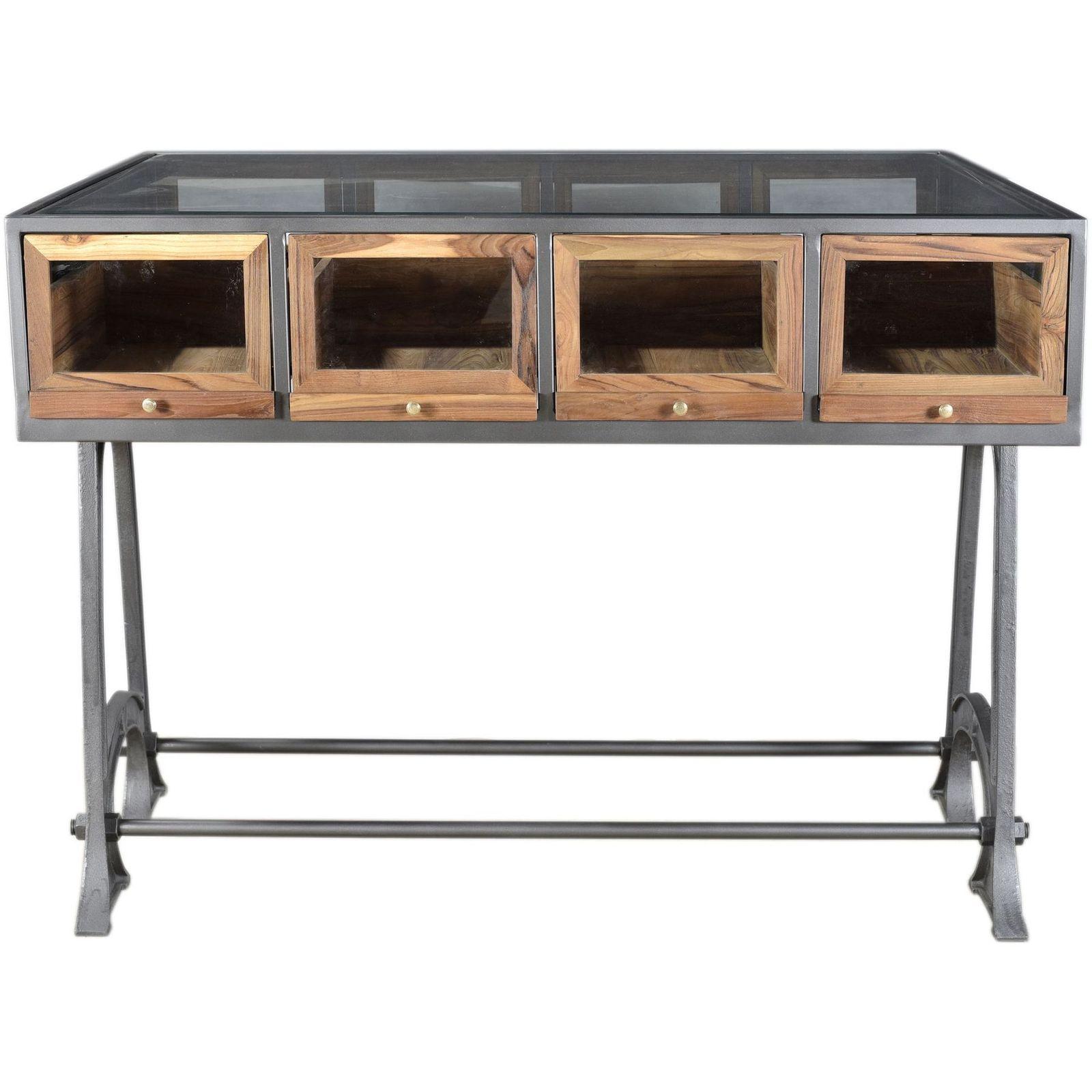 Präsentationstisch Teak Industrial 132
