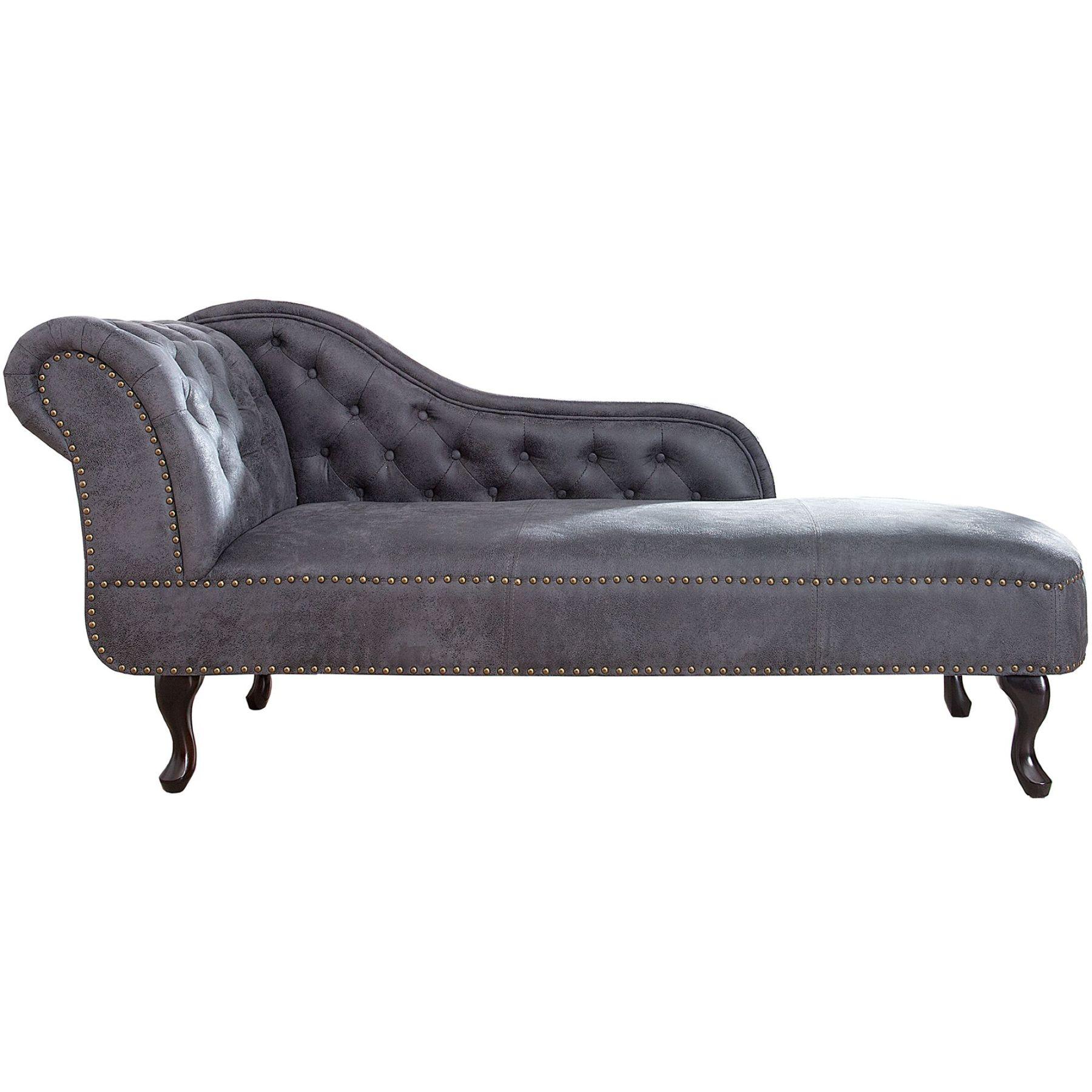 Chesterfield Recamiere Vintage Grau